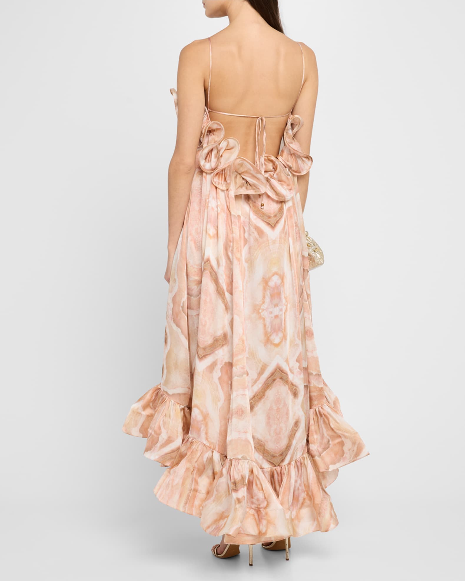 【関税込み】ZIMMERMANN Illuminate Gown' dress 0400022294151_TURQUOISEPAISLEY