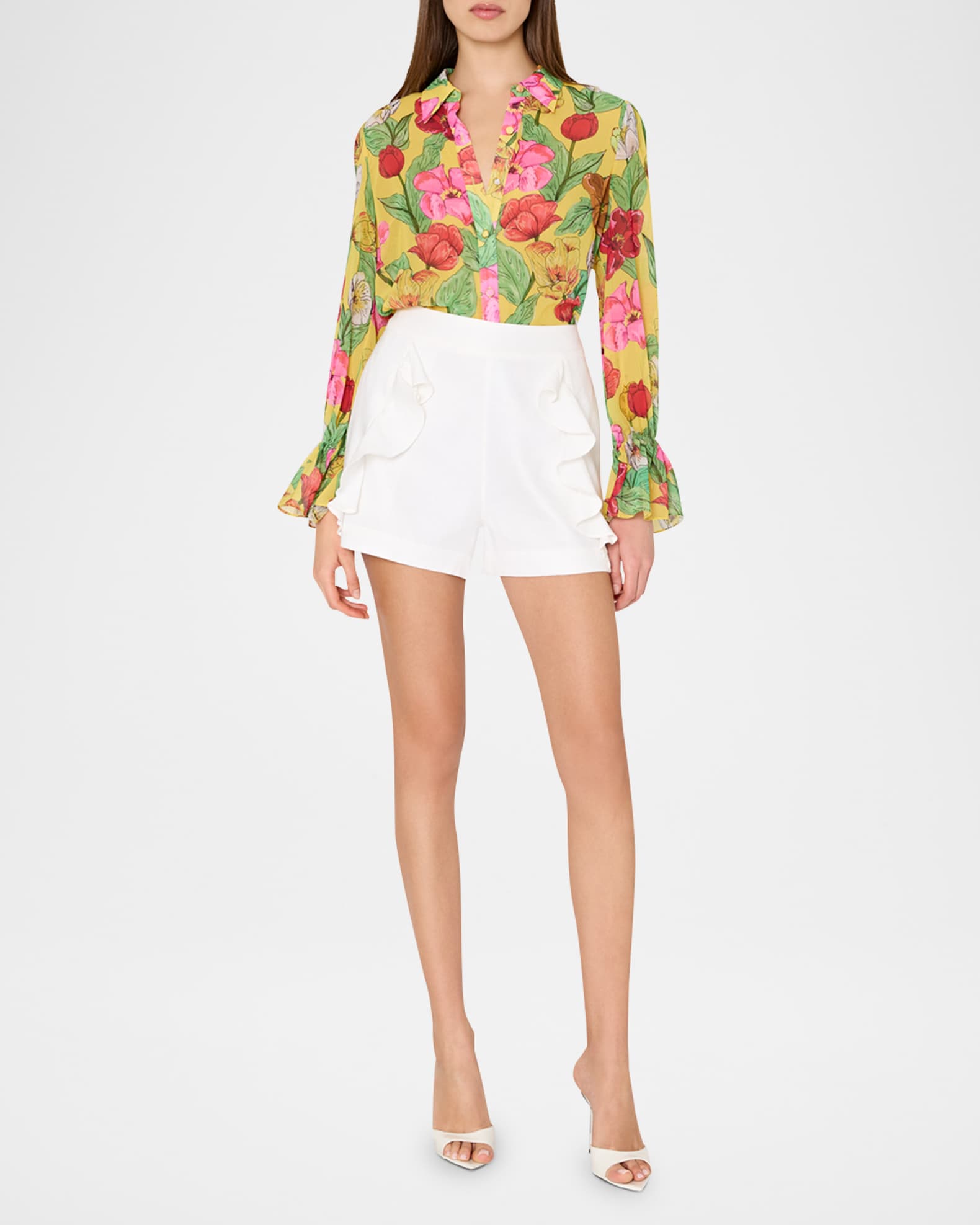 Lacey Lightweight Floral-Print Blouse 1