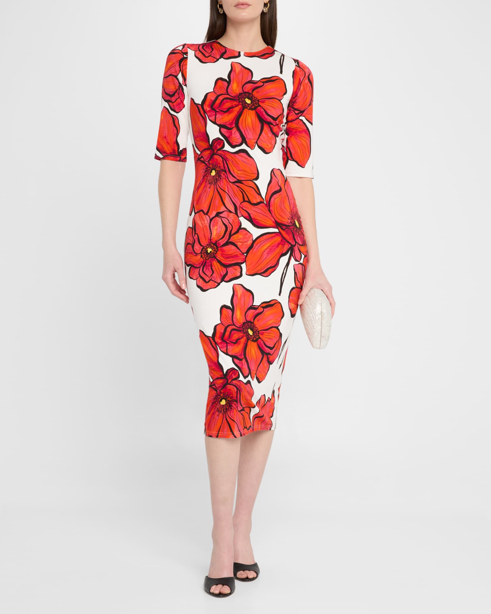 Windflower Jersey Midi Dress 1