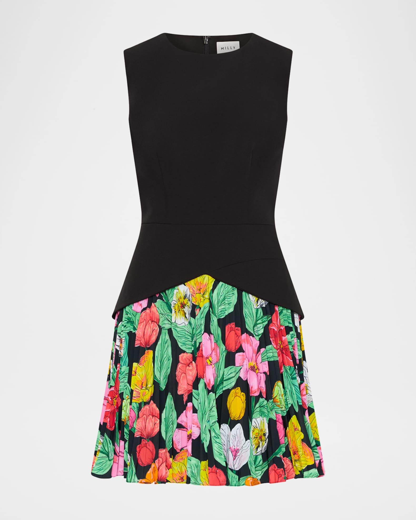 Haddy Tulip Rosette Pleated Mini Dress 0