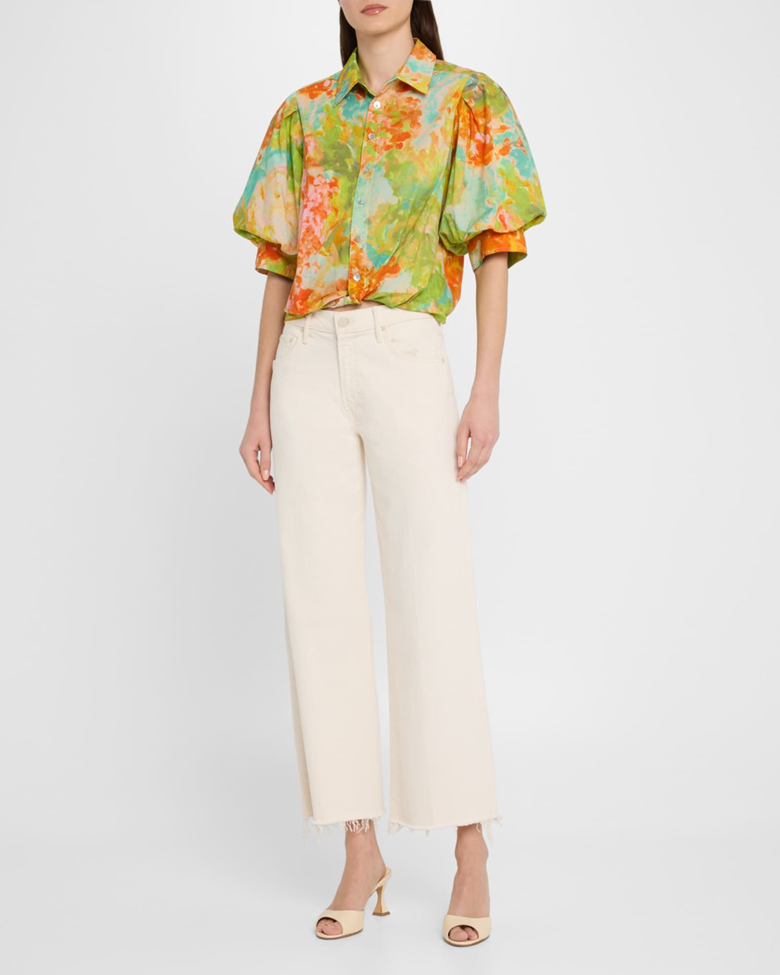 Bomba Floral-Print Cotton Top - Thumbnail 2
