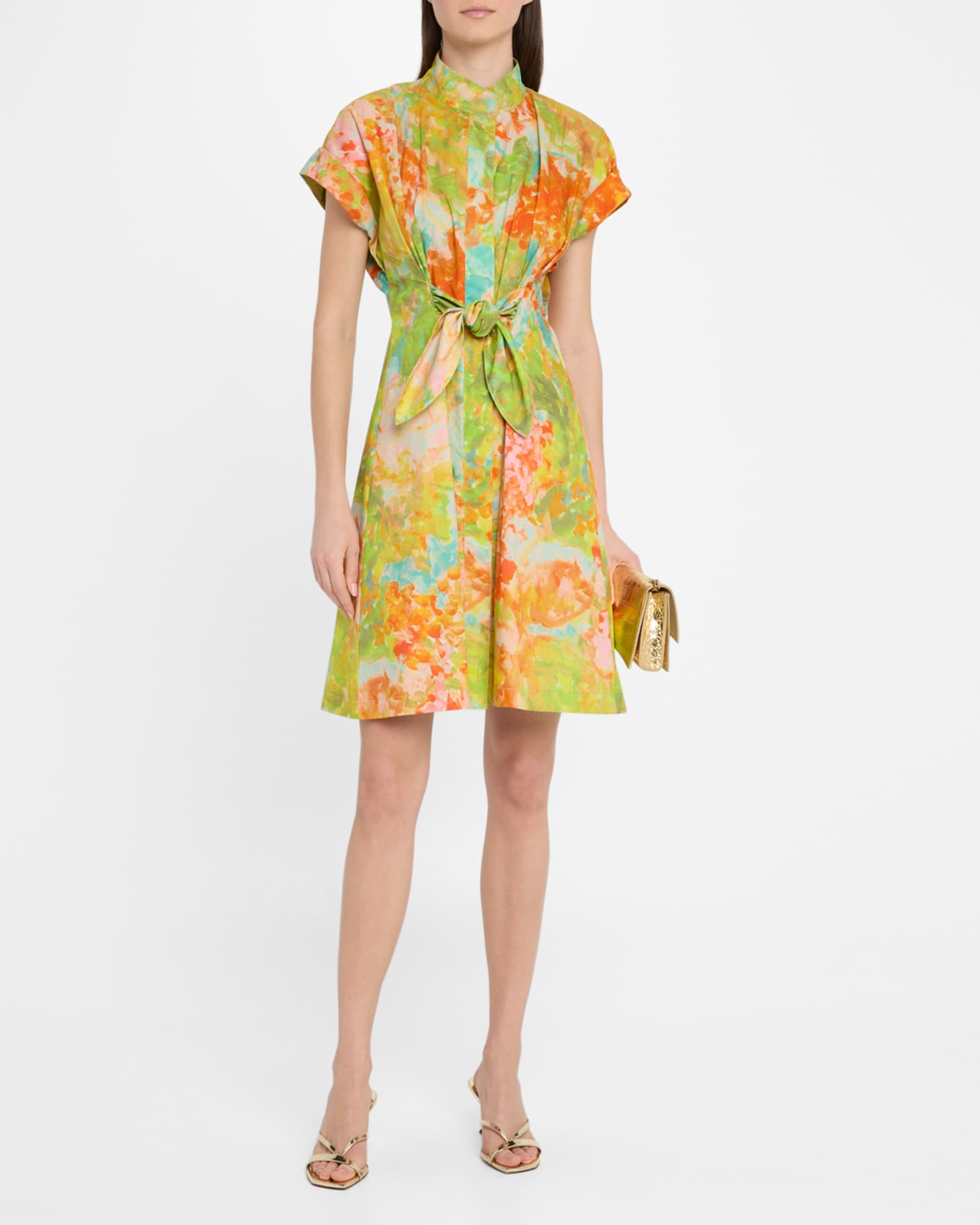 Rocky Floral-Print Cotton Shirtdress 1
