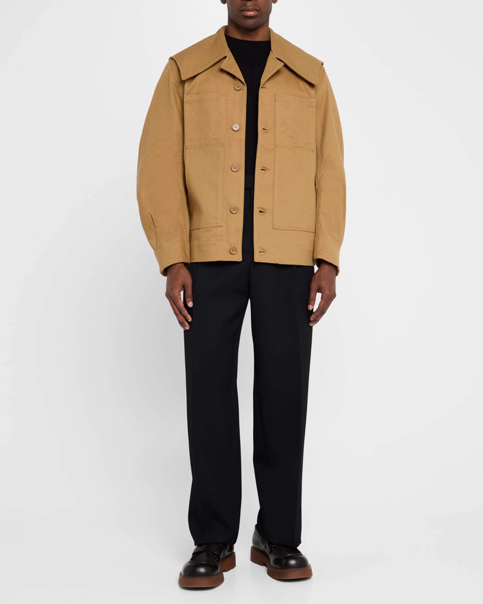 Men's Puff-Sleeve Workwear Jacket 1