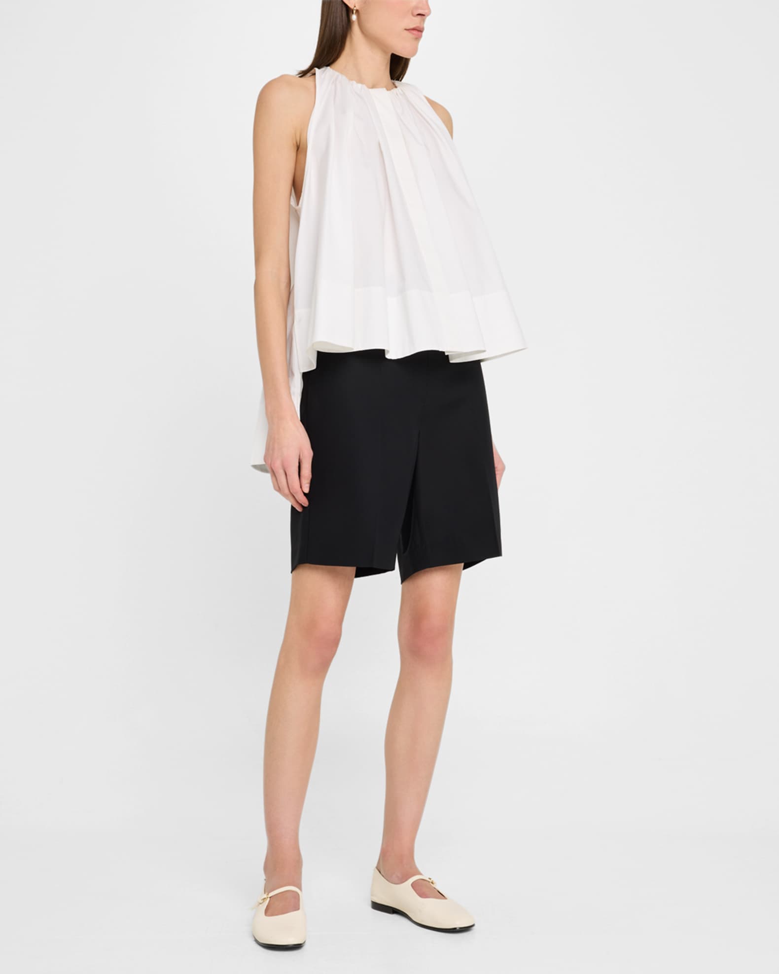 Gathered High-Low Tunic Shirt 1