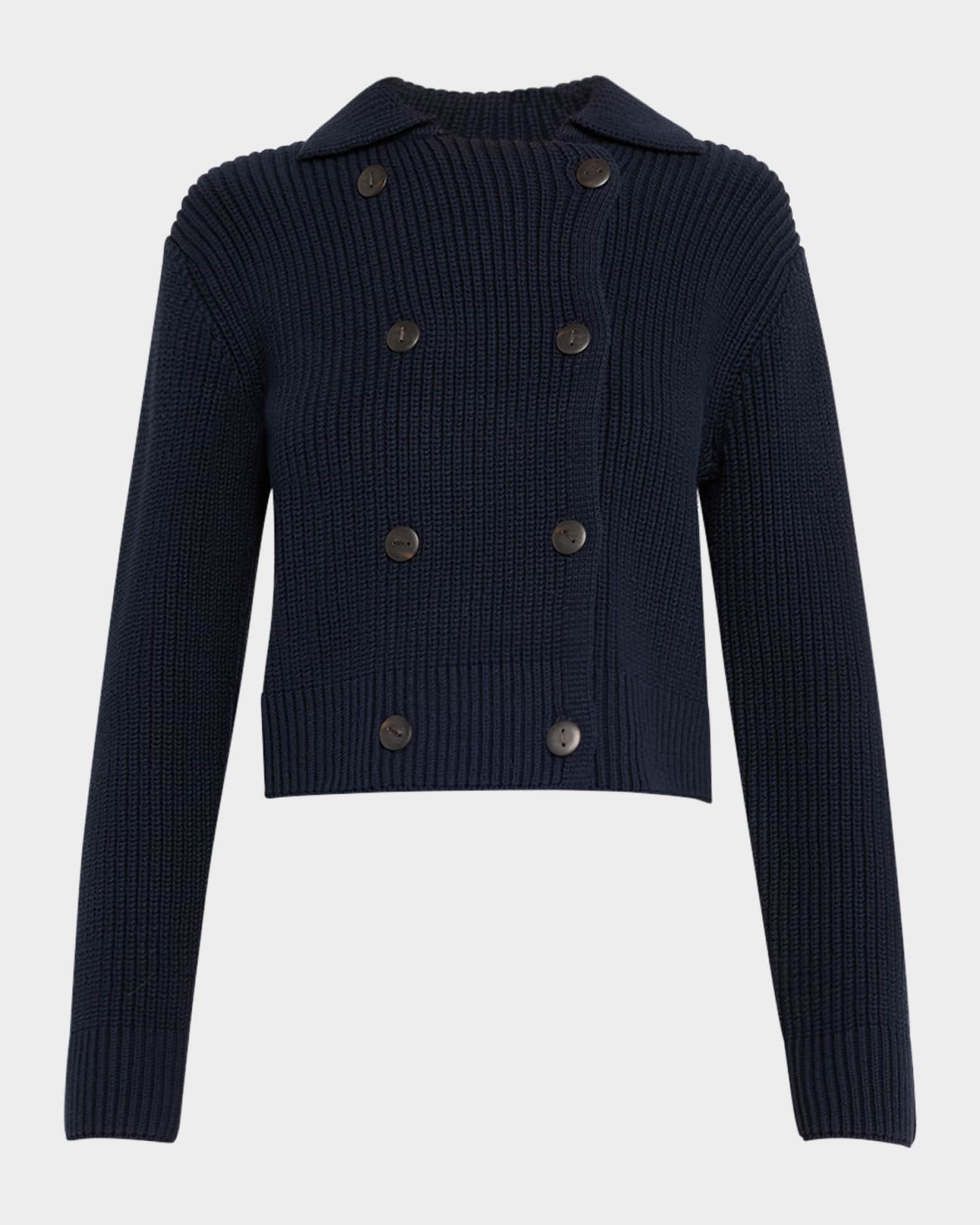 Double-Breasted Sweater Jacket 0