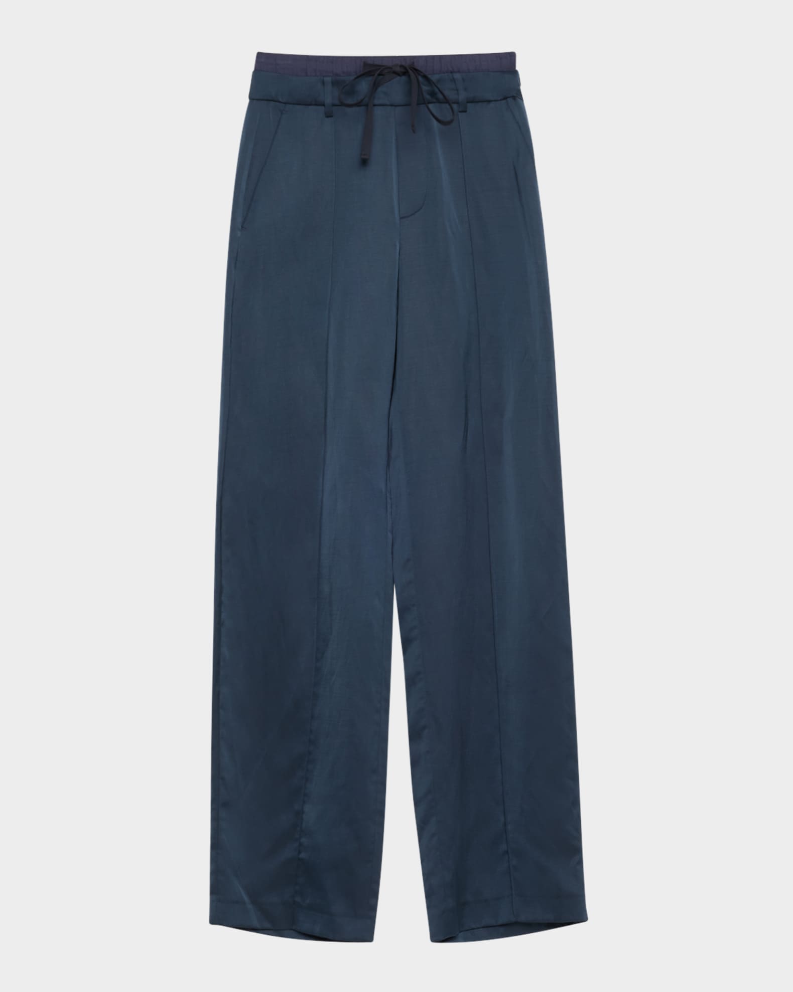 Mid-Rise Double Waistband Pants 0
