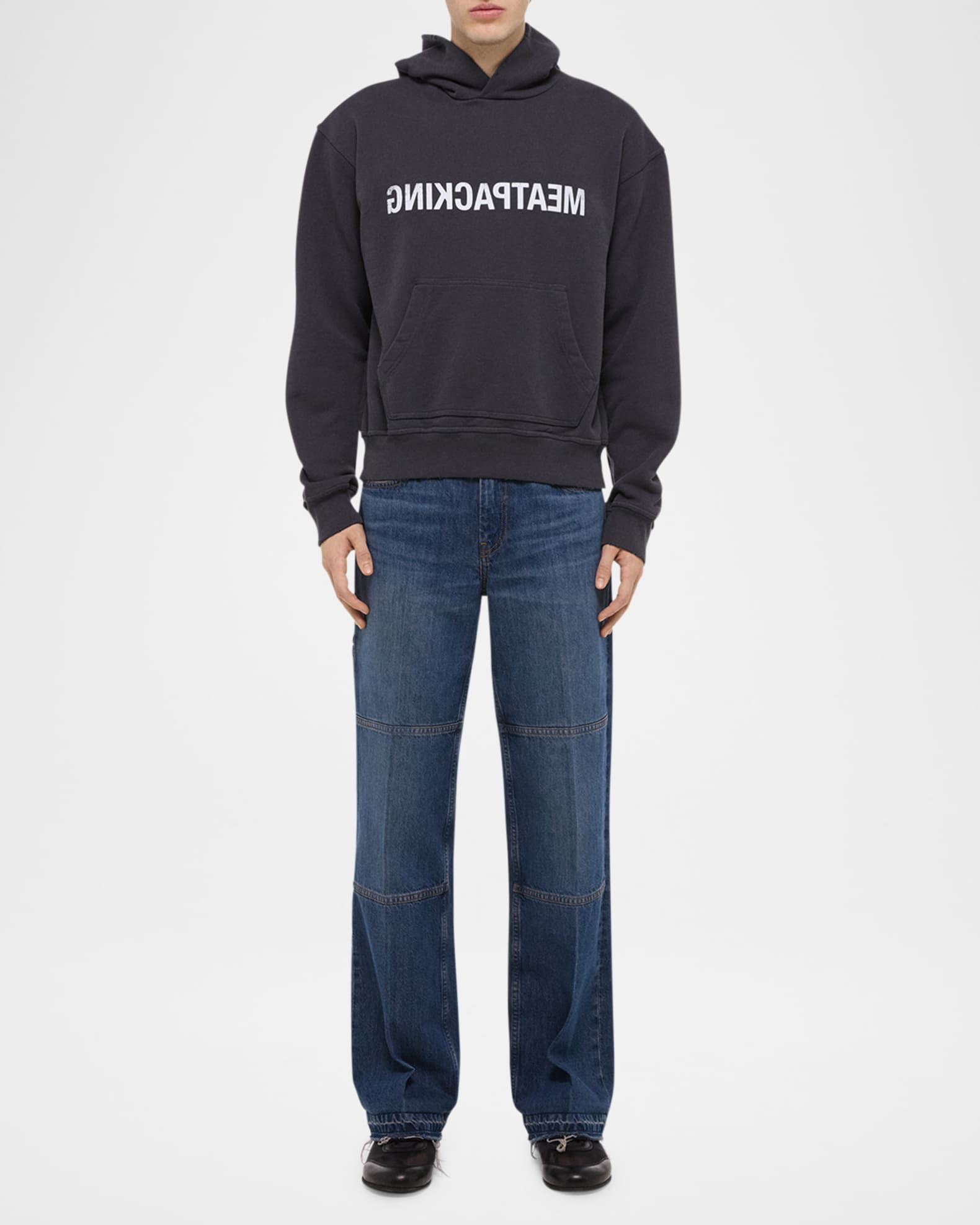 Helmut Lang Men's Meatpacking Logo Hoodie | Neiman Marcus