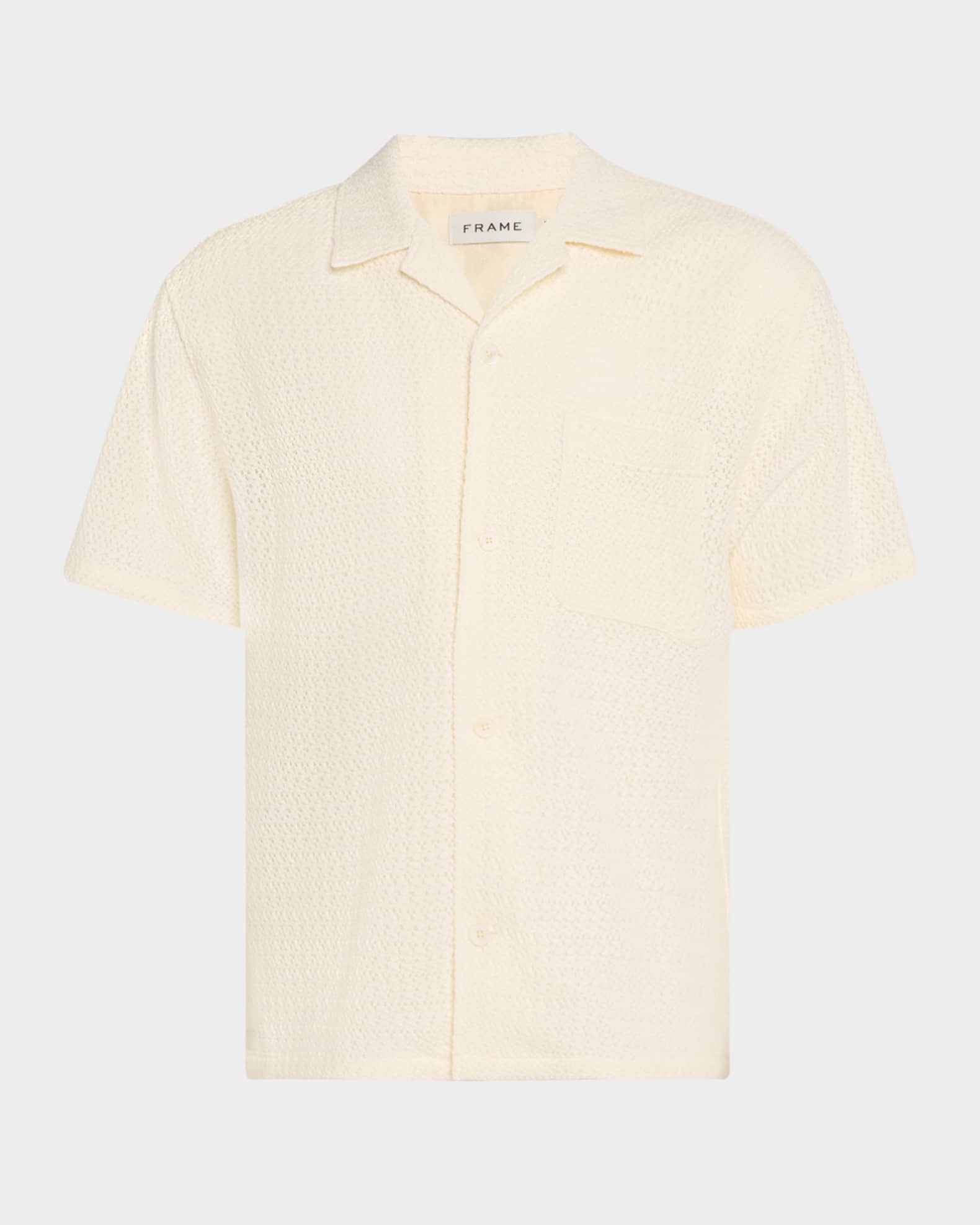 Men's Open Weave Camp Shirt 0