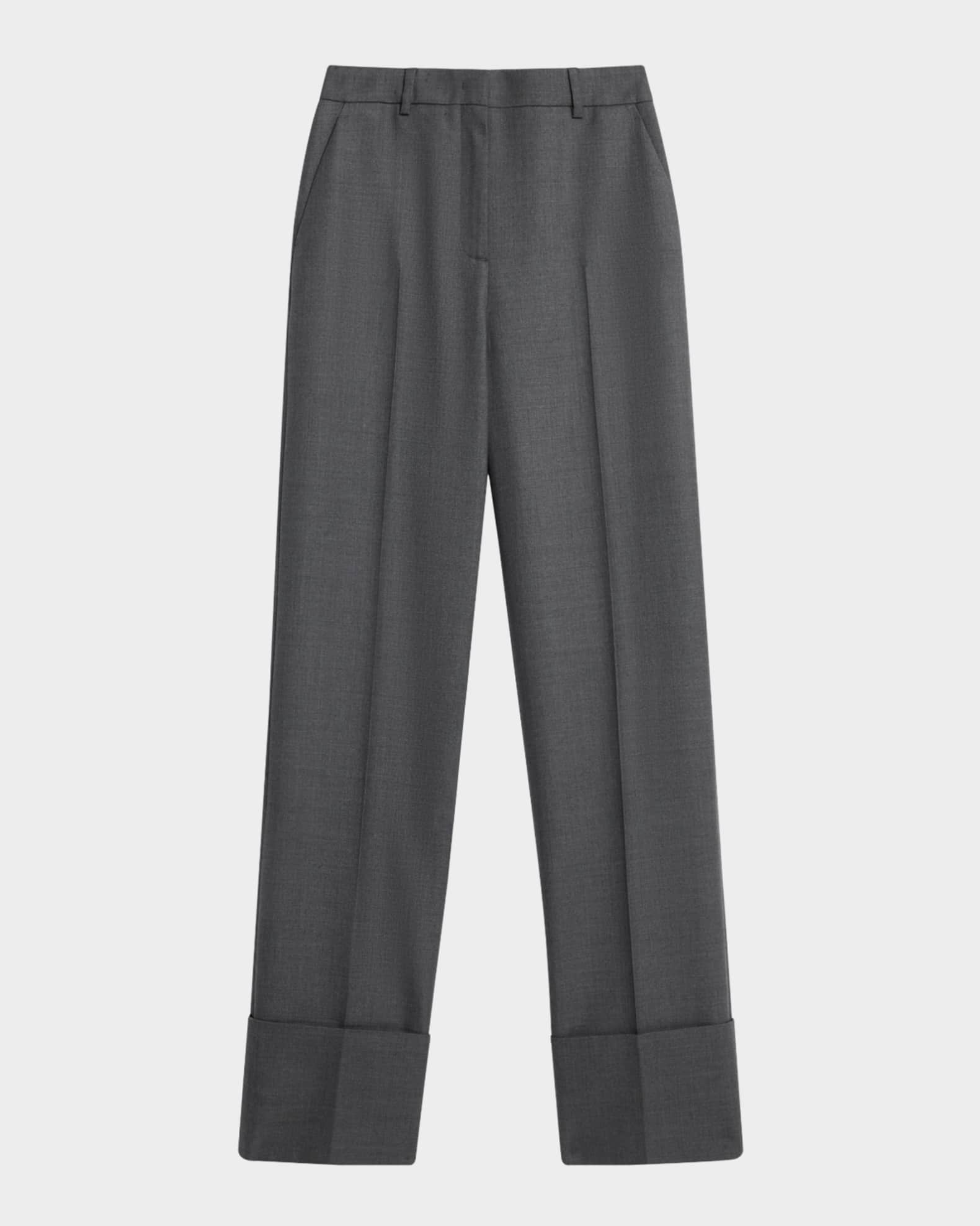 Cuffed Wool Trousers 0