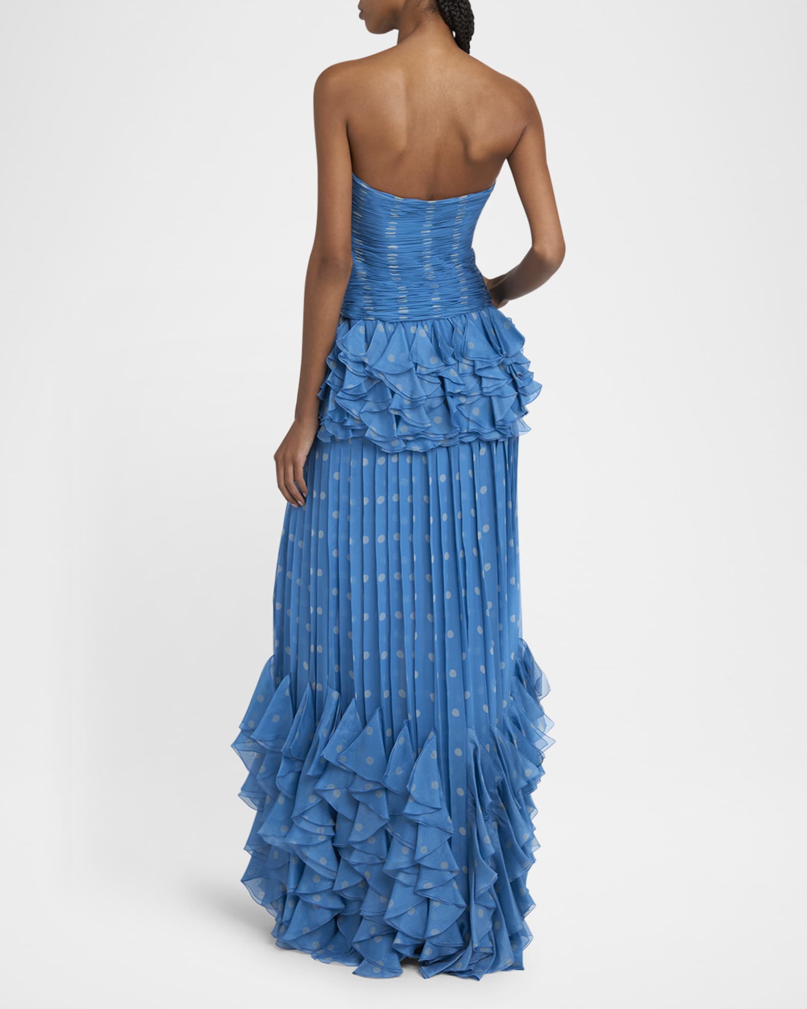blue midi flowy dress Le Thanh Hoa EL FARO LIGHT BLUE MIDI DRESS main image 0