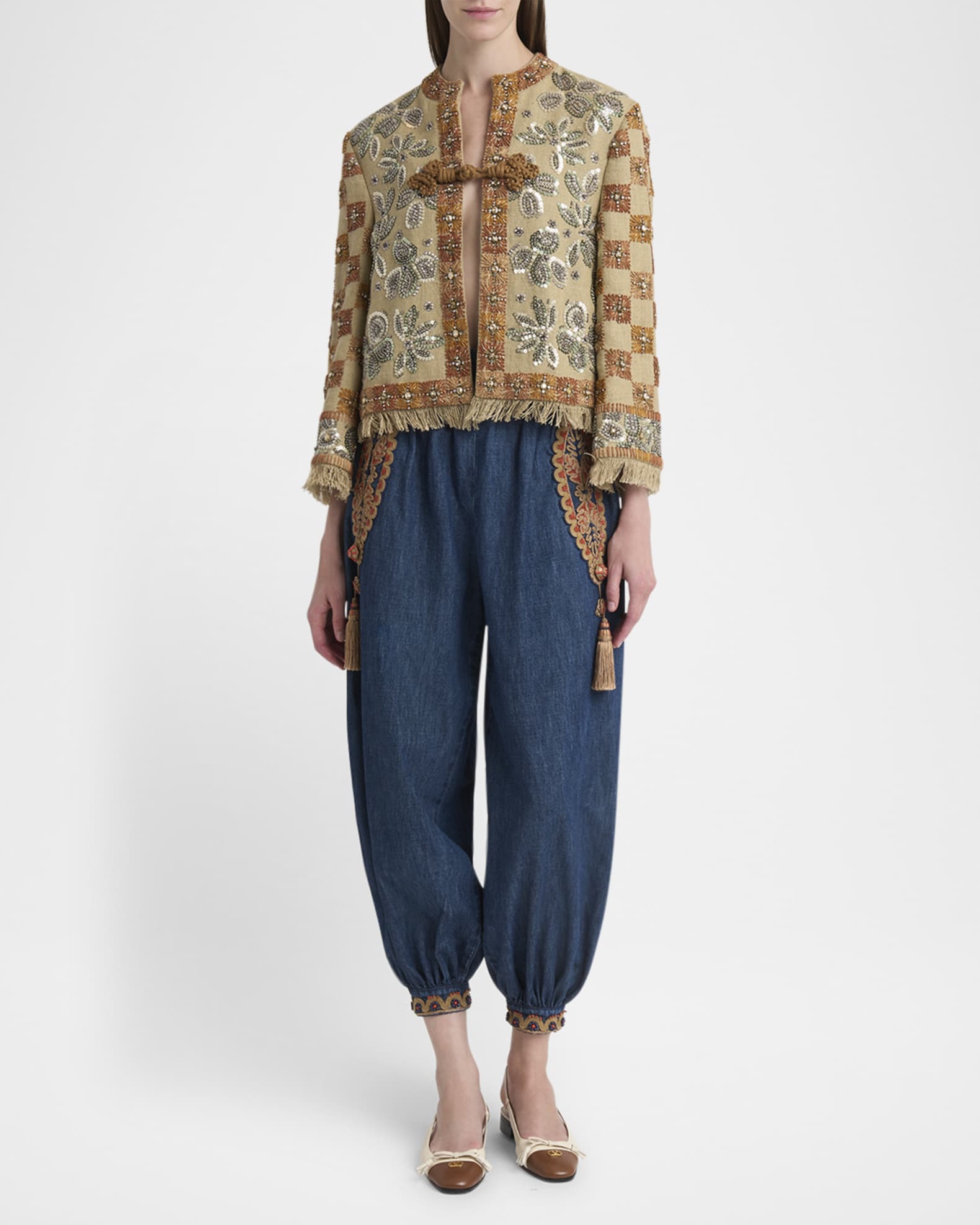 Embroidered Linen Jacket 1