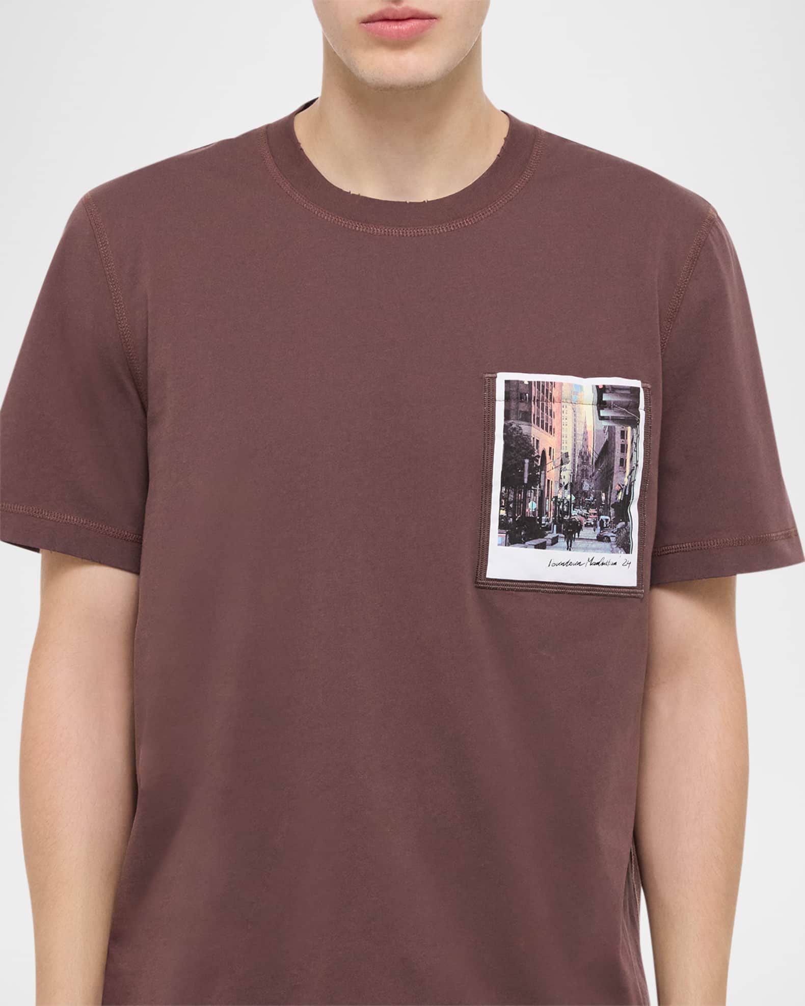 Helmut Lang Men's Manhattan Postcard T-Shirt | Neiman Marcus