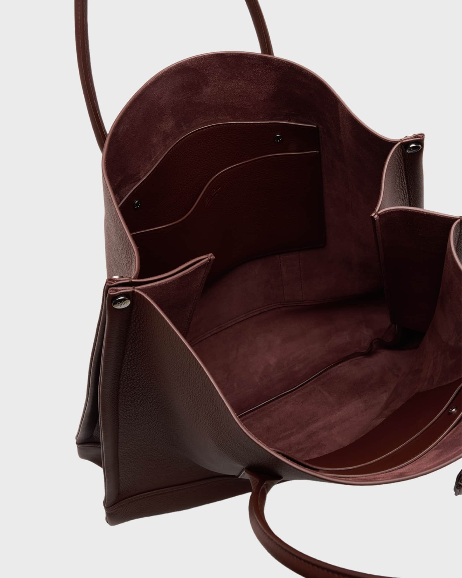 Loro Piana Beam Leather Tote Bag | Neiman Marcus