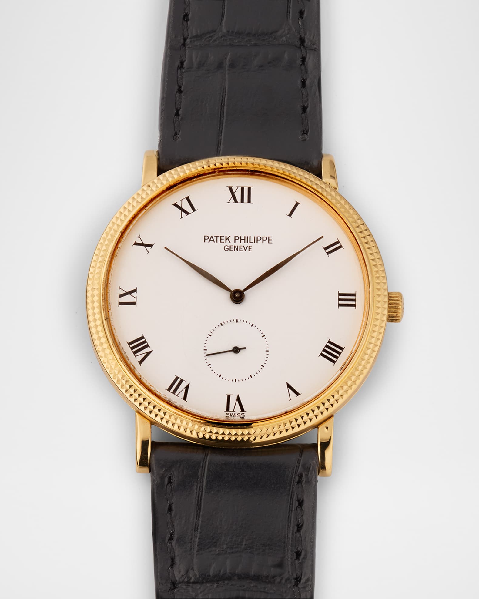 Patek Philippe 18K Yellow Gold Calatrava 33mm Vintage 1990s Watch 0