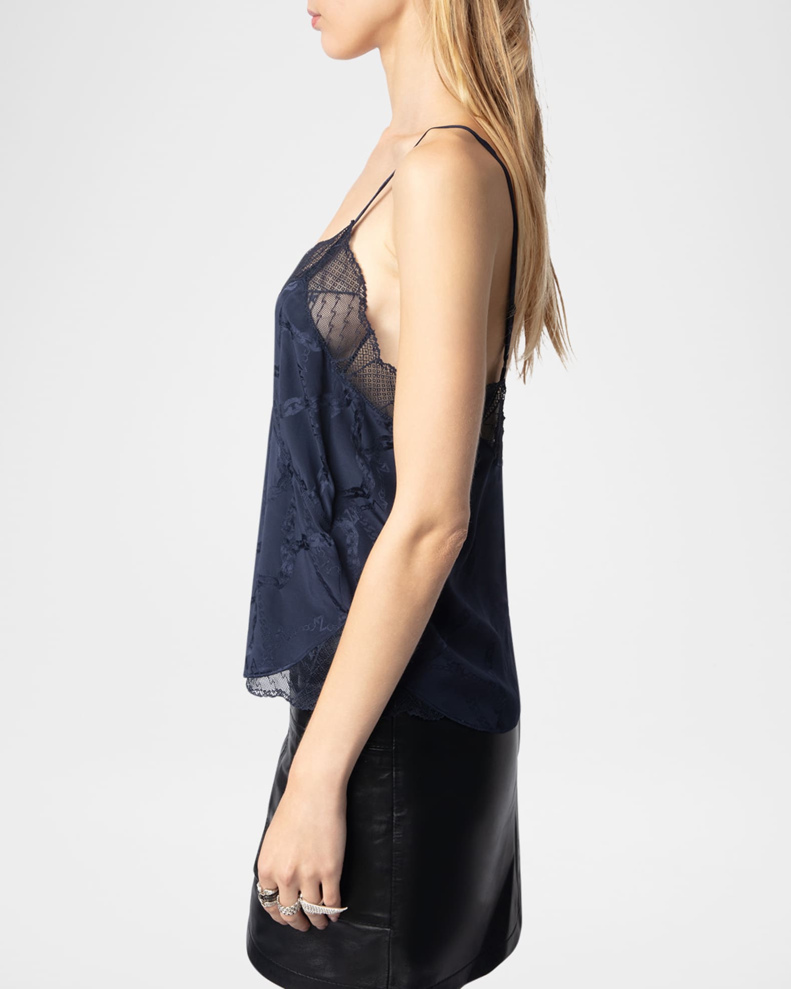 Metallic Jacquard Crop Top | Wolford United States