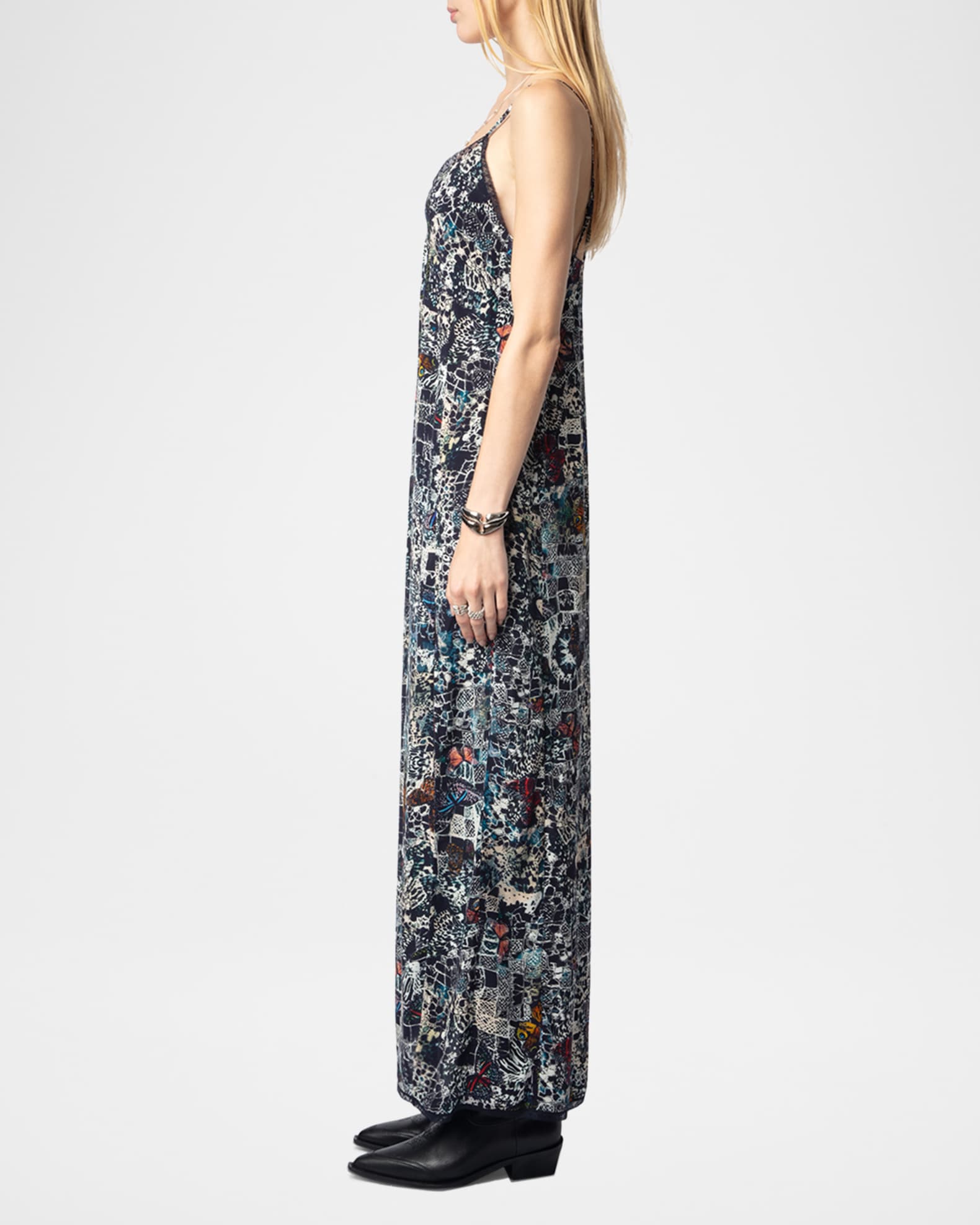 Zadig & Voltaire Ramelil Soft Butterflies Maxi Dress