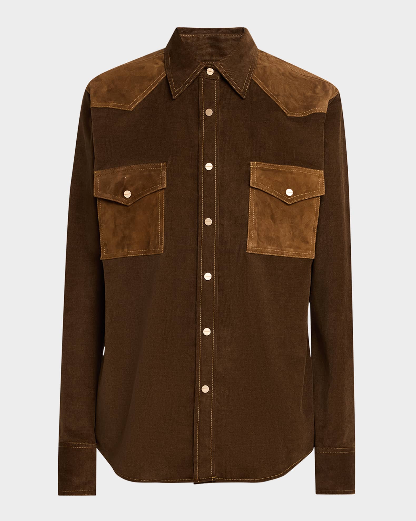 Cowboy Take Me Away Micro Cord Shirt 0