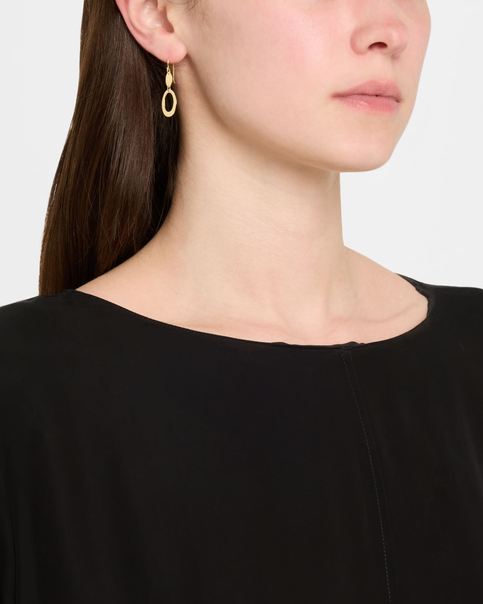 18K Classico Small Mixed-Texture Earrings 1