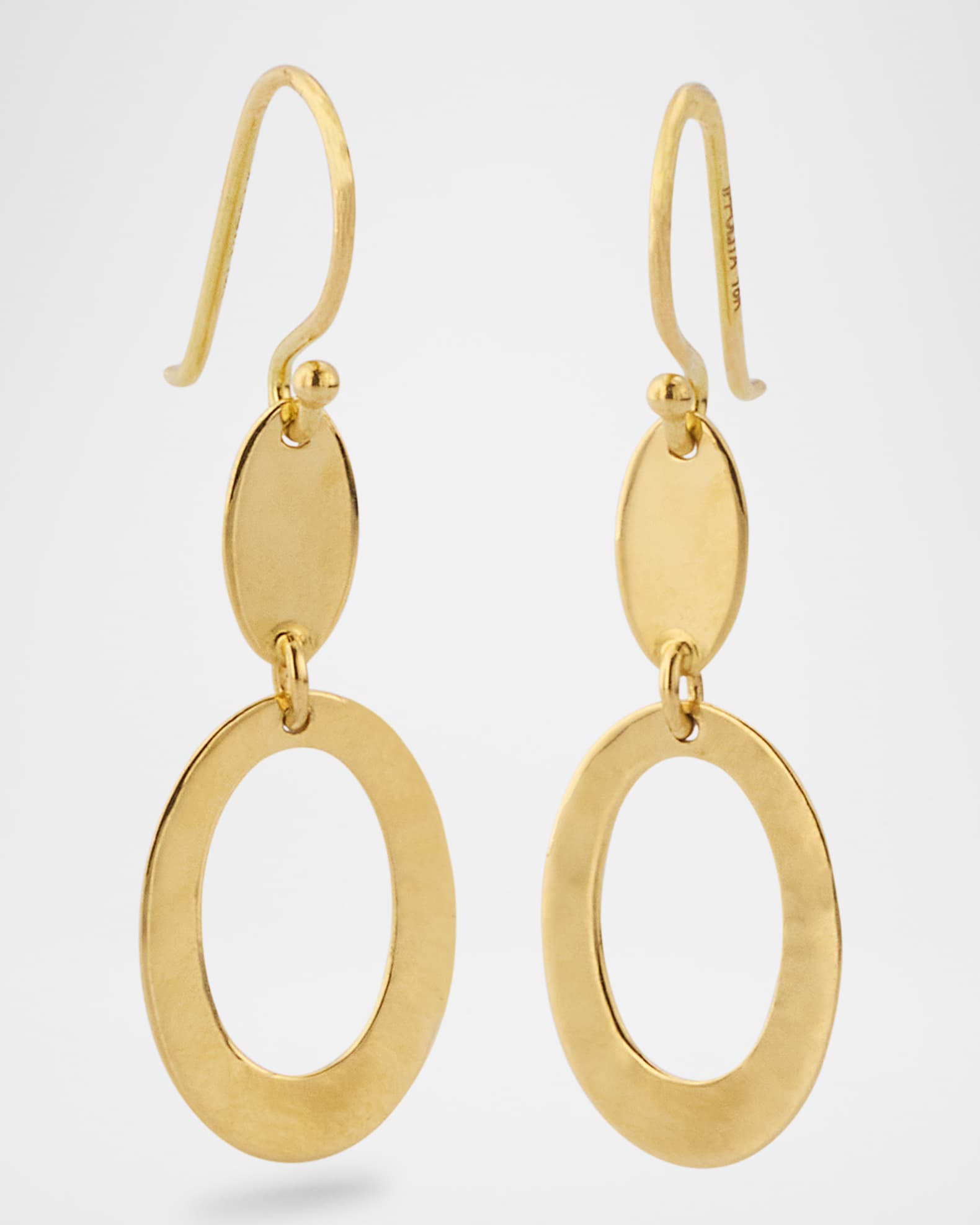 18K Classico Small Mixed-Texture Earrings 0