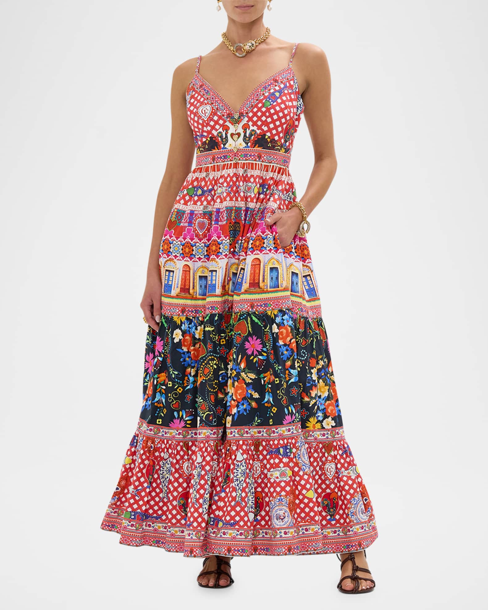 Folk Fabulous Tiered Bodice Maxi Dress 1