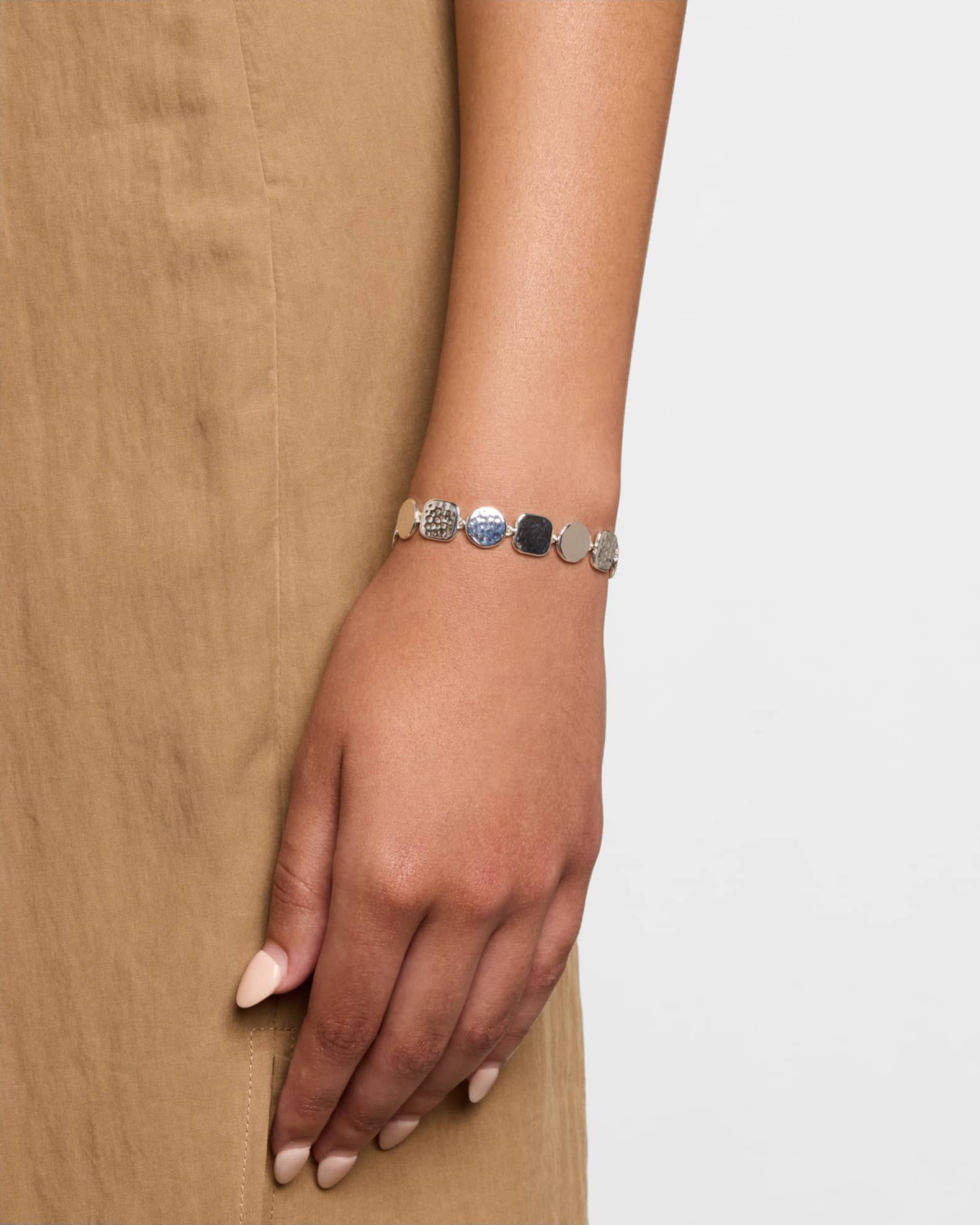 925 Classico Hammered Flexible Bracelet 1
