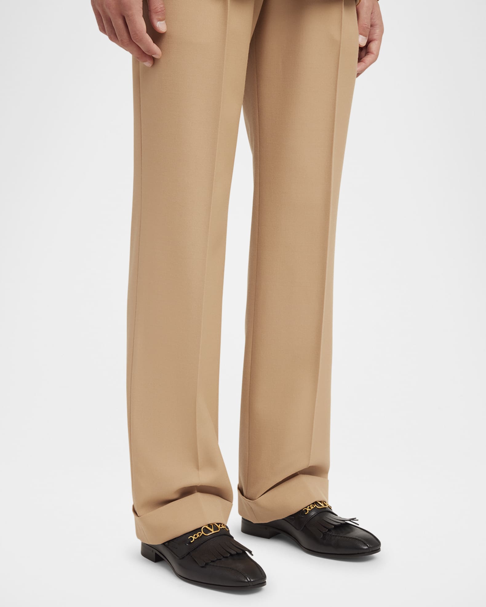 Men's Leather VLogo-Bit Loafers 1