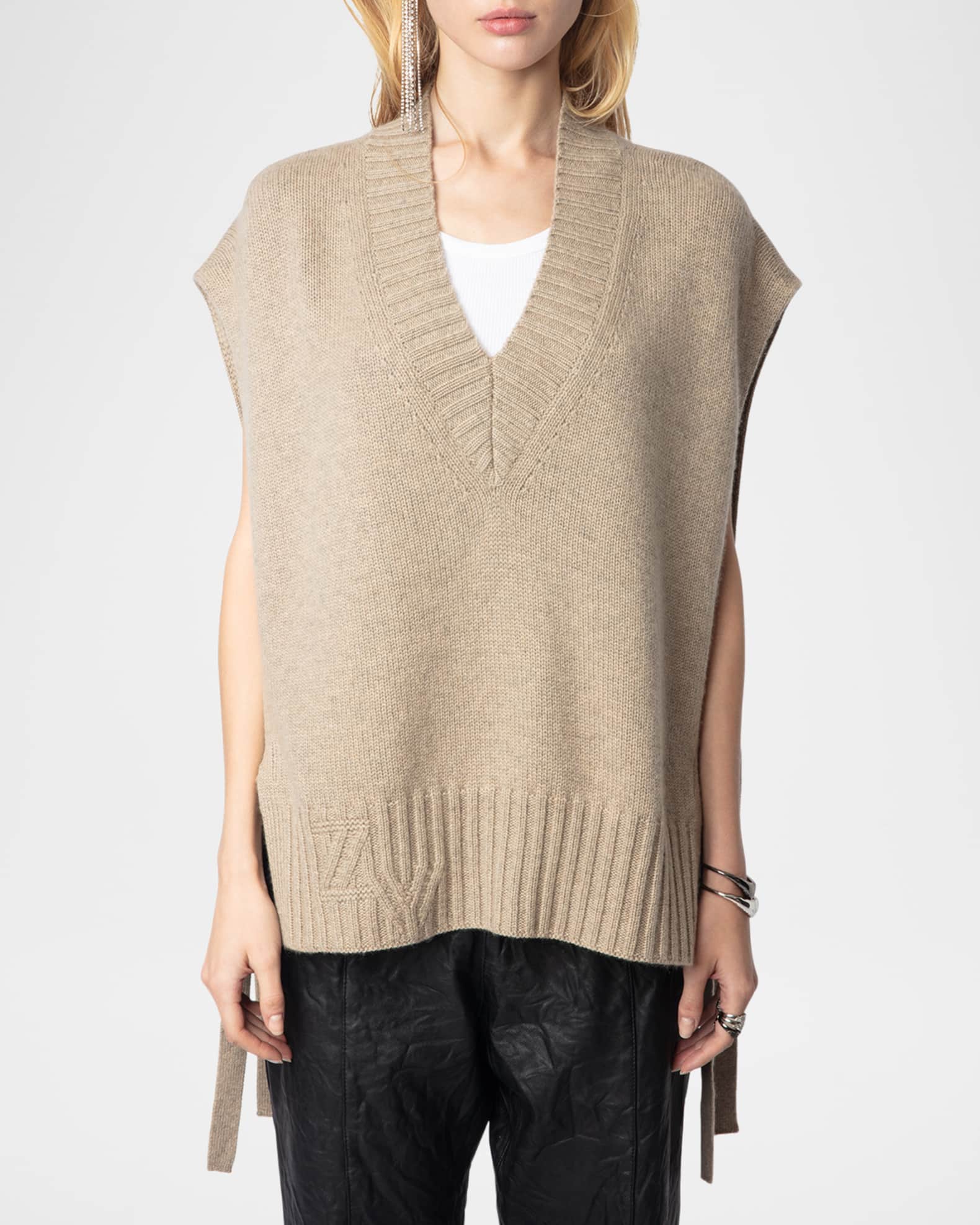 超格安一点 Zadig & Voltaire Maddy Cashmere Sweater Vest | Neiman Marcus Lサイズ