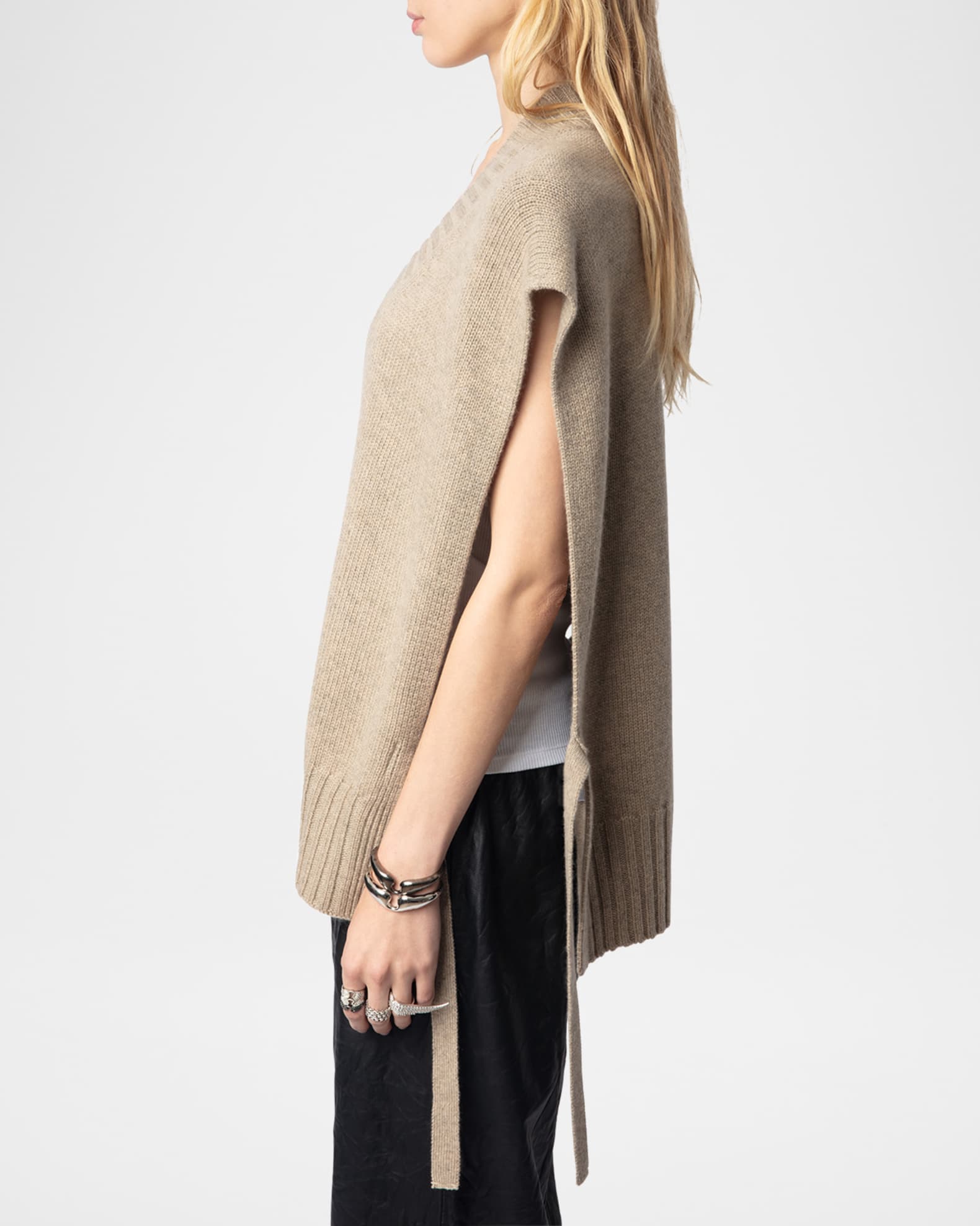 Zadig & Voltaire Maddy Cashmere Sweater Vest | Neiman Marcus