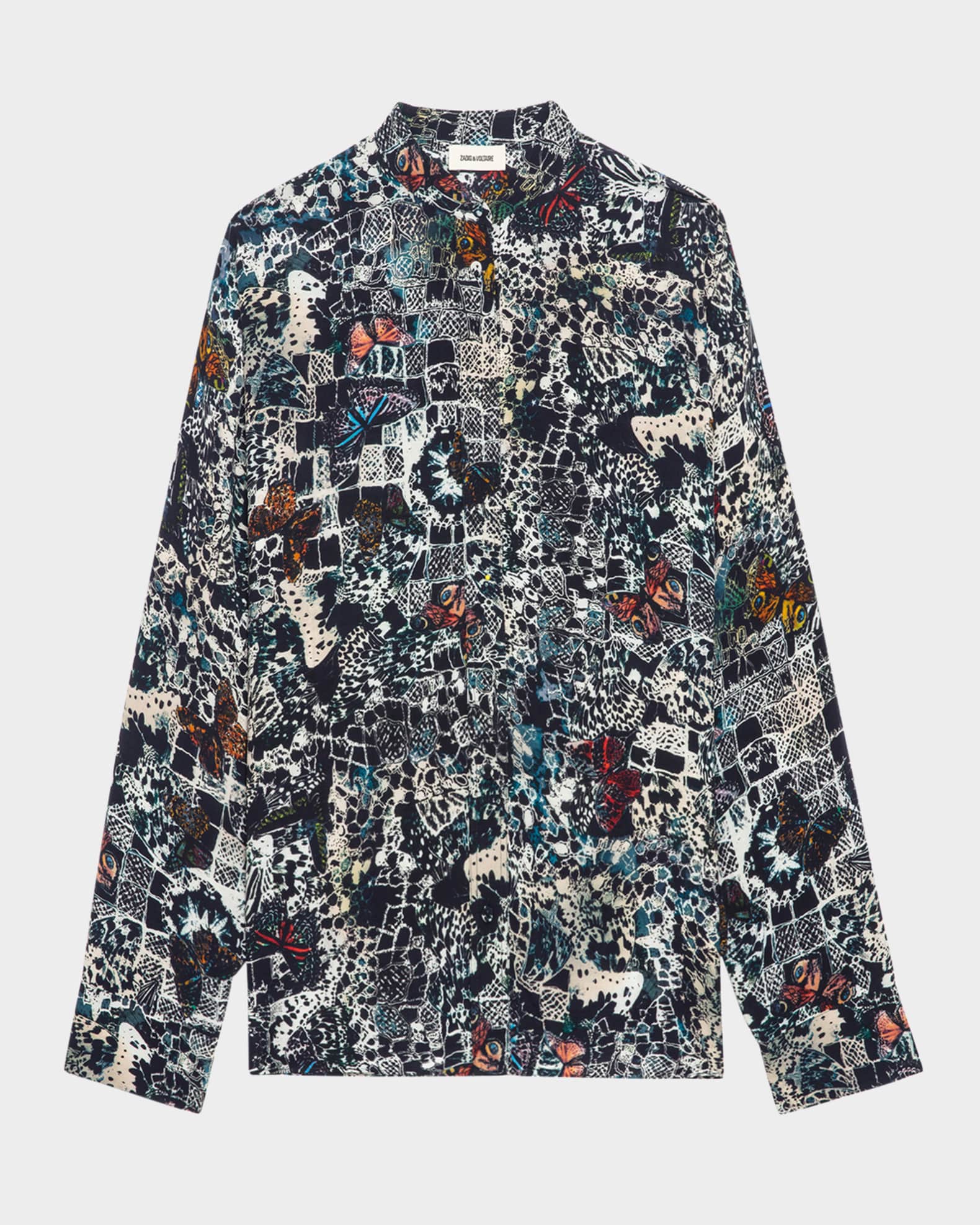 Zadig & Voltaire Truett Soft Butterflies Button-Front Shirt