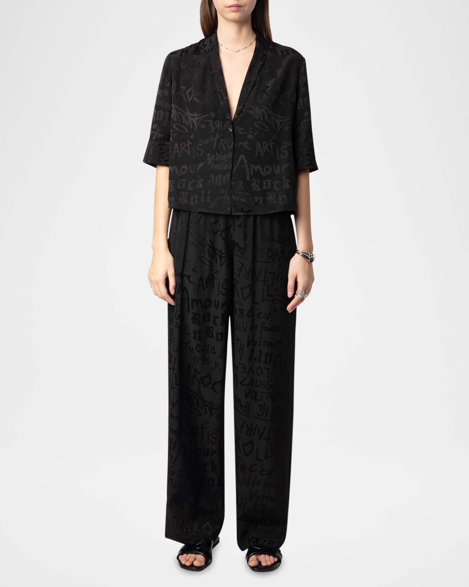 Telmos Manifesto Silk Blouse 1