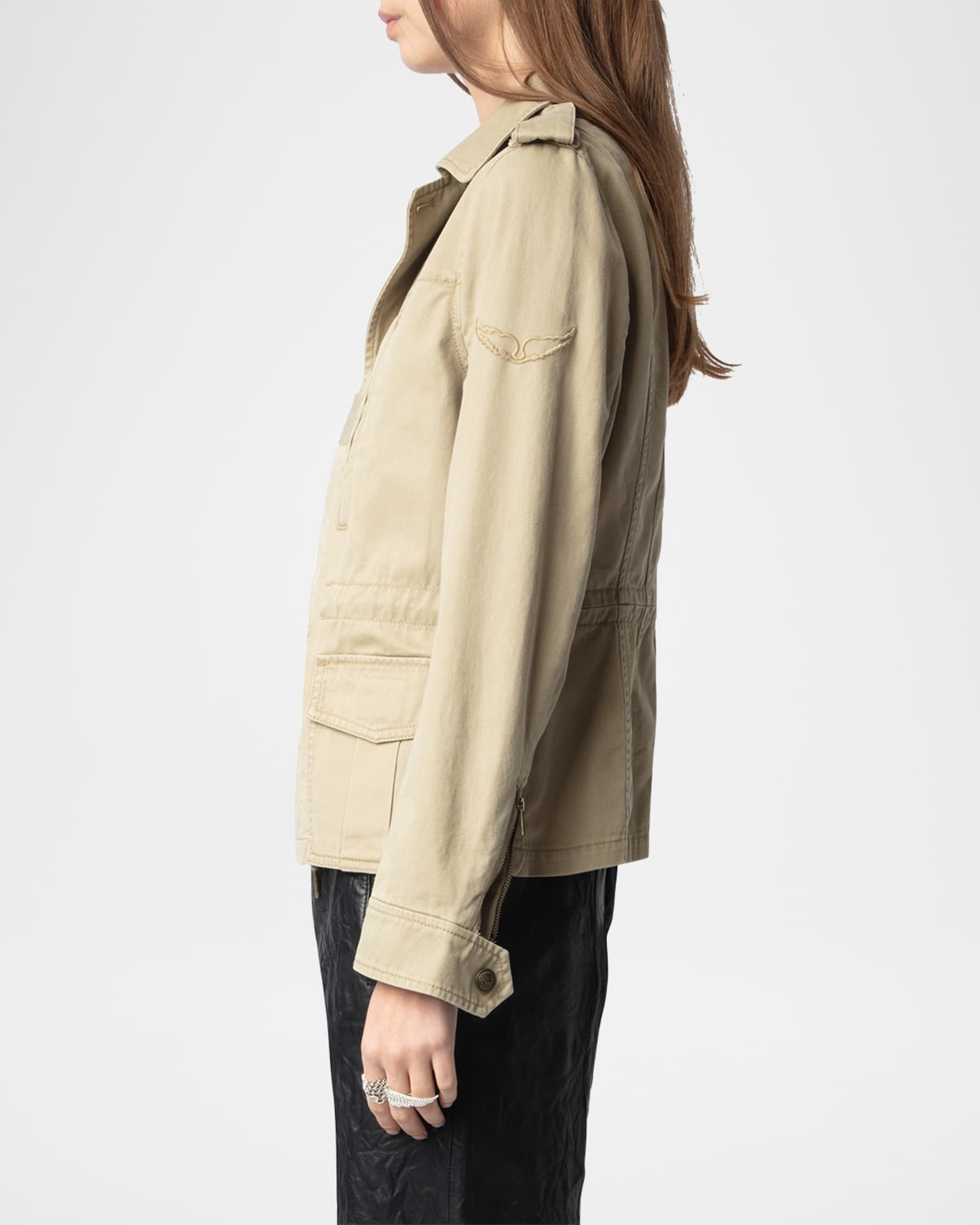 Zadig & Voltaire Klimi Washed Cotton Parka | Neiman Marcus