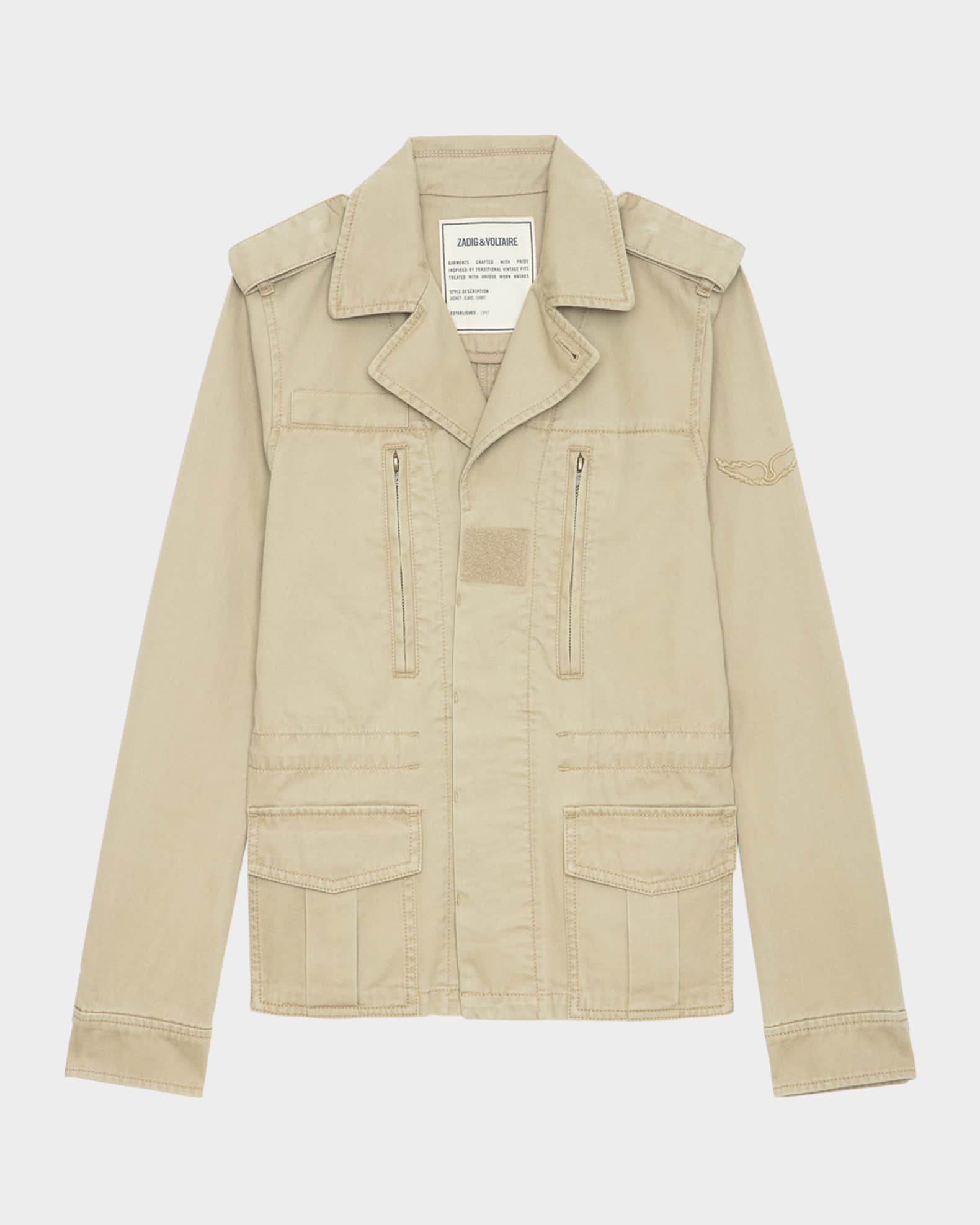 Zadig & Voltaire Klimi Washed Cotton Parka | Neiman Marcus