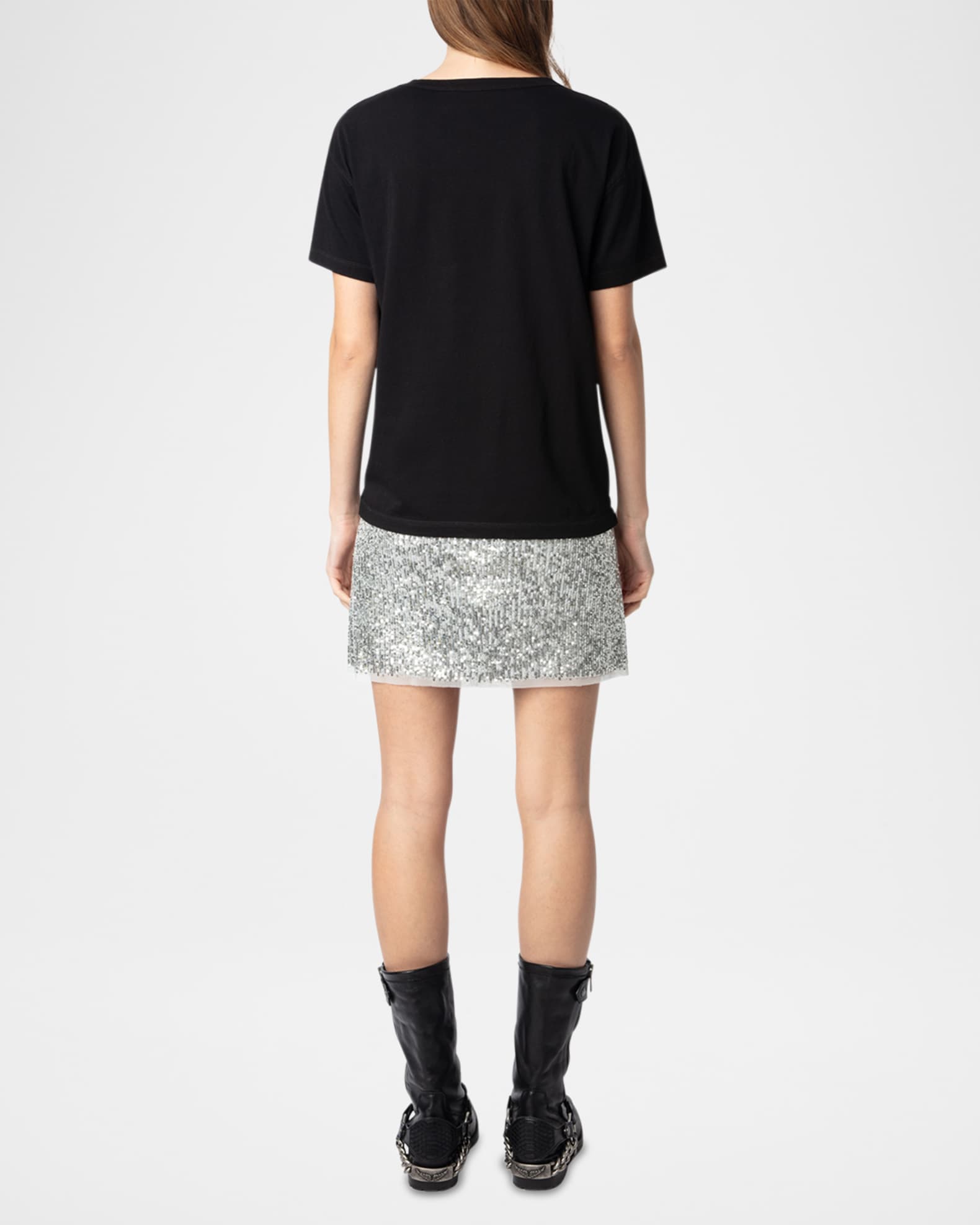 Marta Herdis tee - Black/beige
