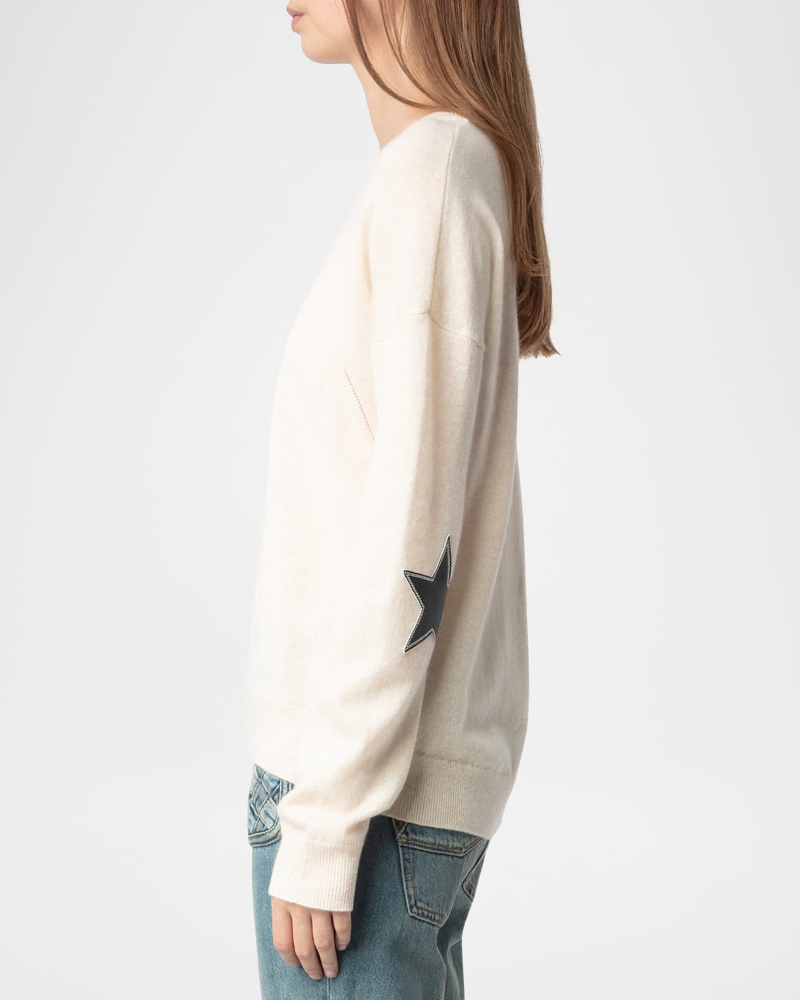 正規品販売！ Cici Voltaire & Zadig Star Marcus Neiman | Sweater Patch Elbow メンズウェア