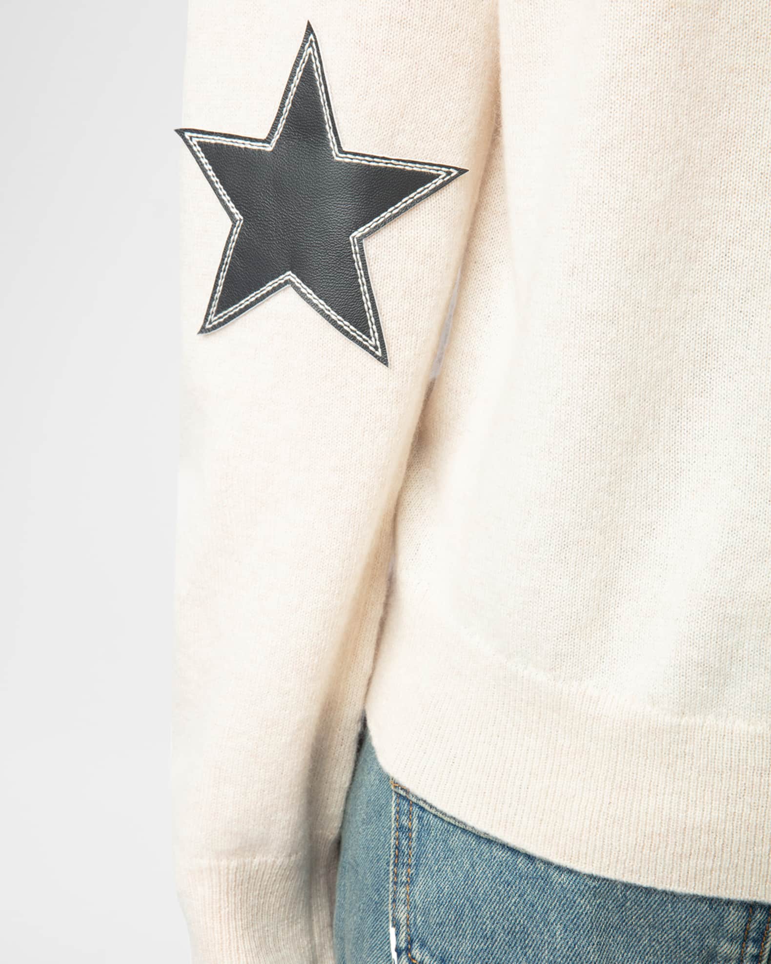 国内発送 Star Cici Voltaire & Zadig Elbow Marcus Neiman | Sweater Patch メンズウェア