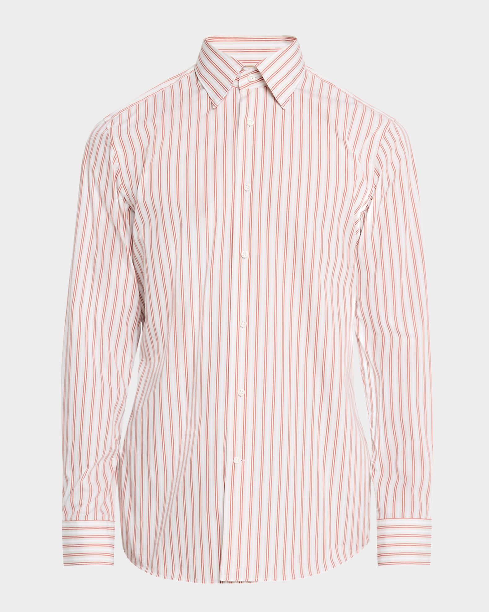 Men's Hays Cotton Stripe Dress Shirt 0
