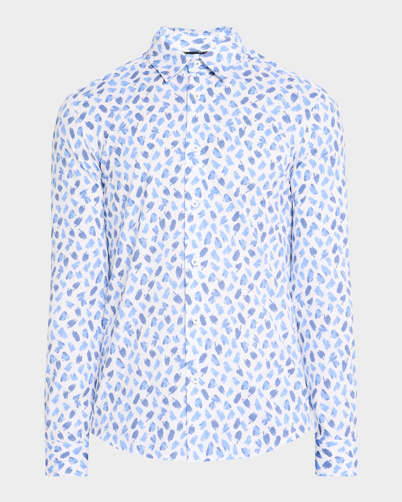 Men's Roan Brush Stroke Stretch Dress Shirt 0