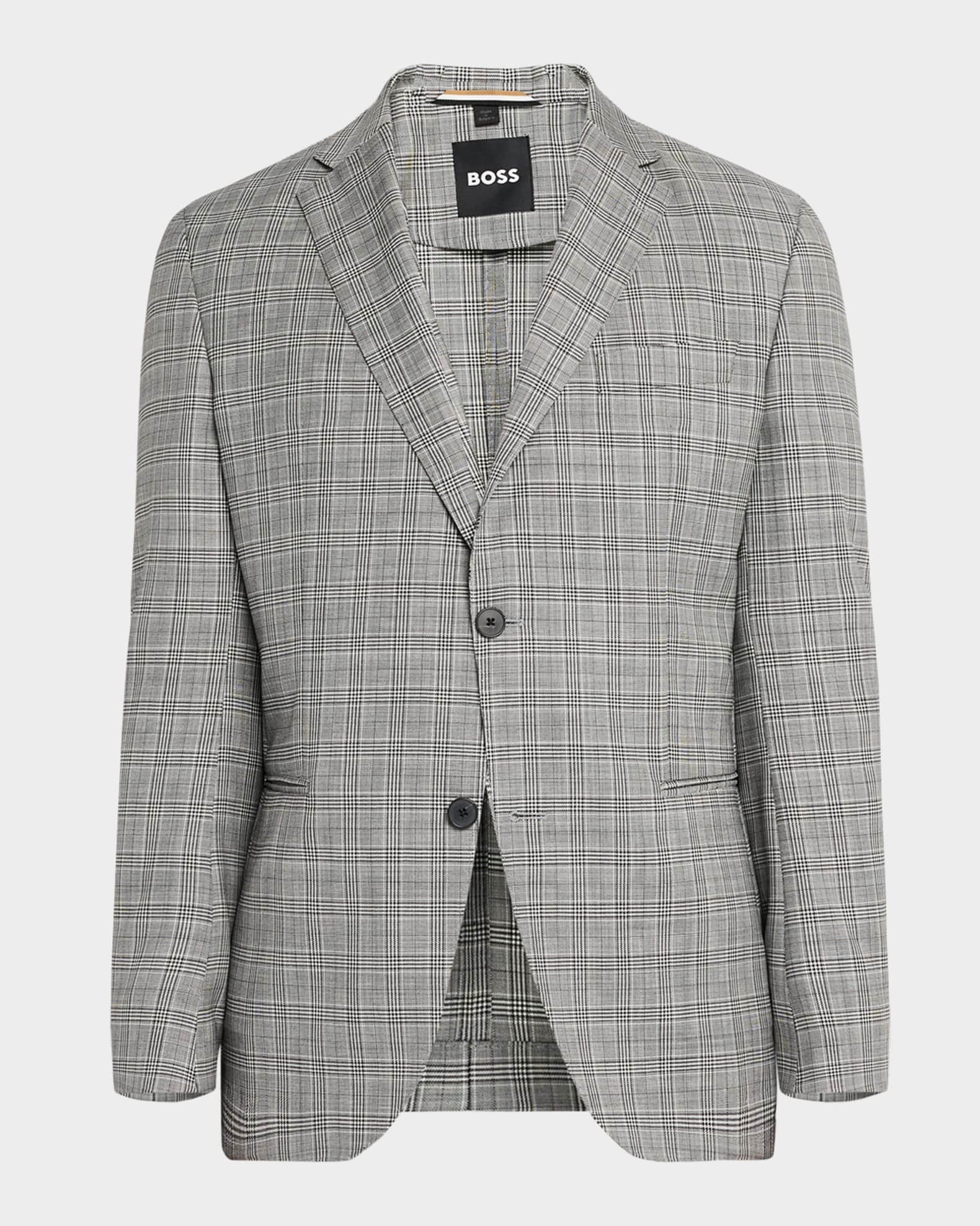 Men's Wool Houndstooth Plaid Sport Coat 0