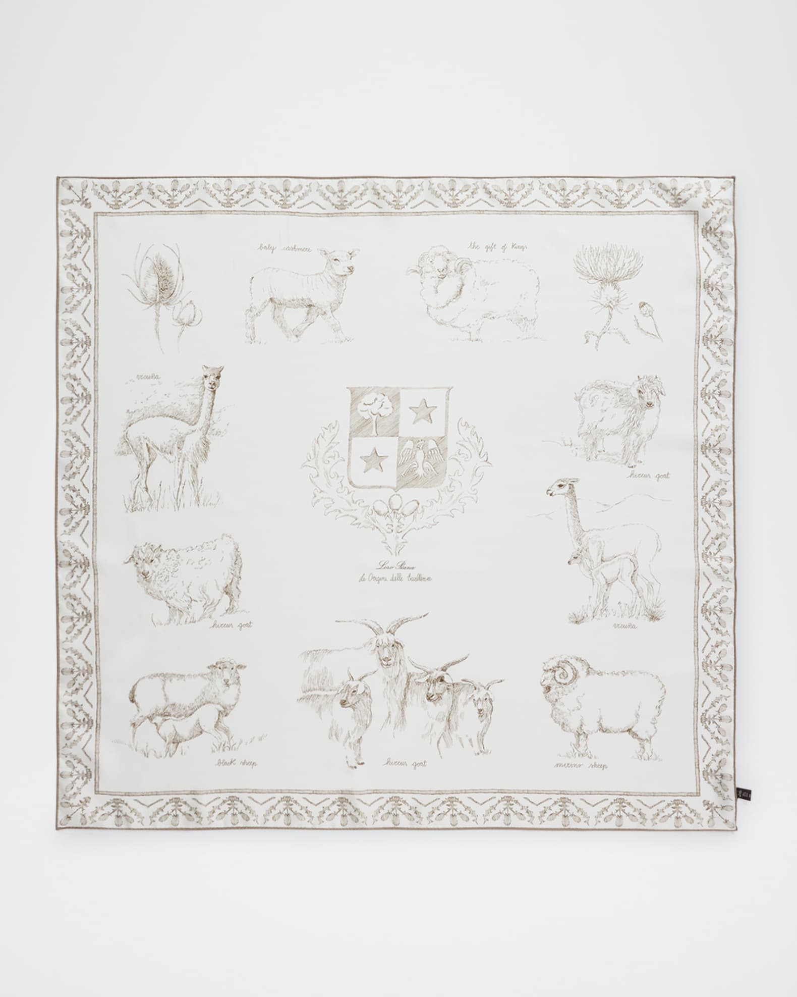 Le Origini Delle Eccellenze Silk Scarf 0