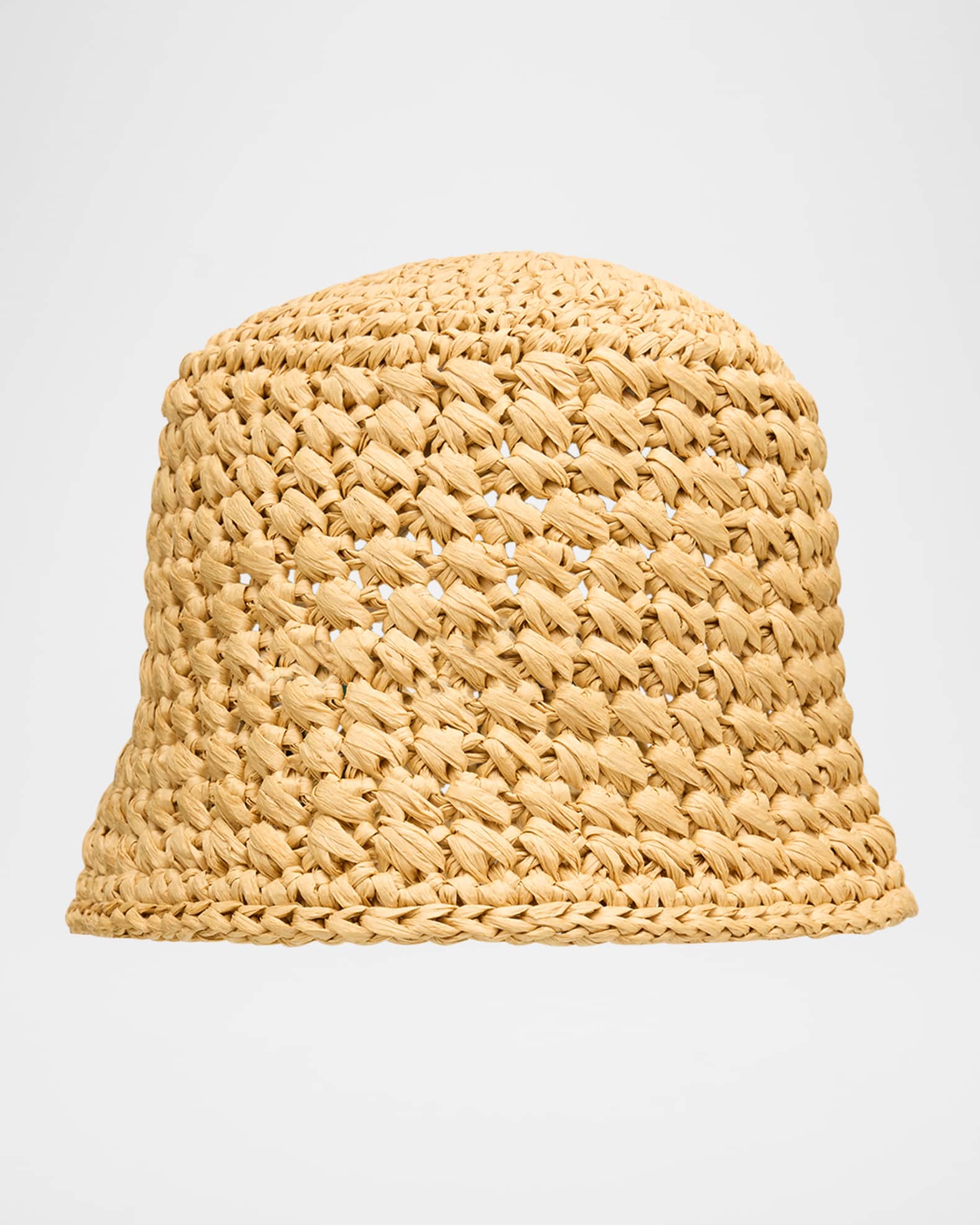 Jasmine Crochet Raffia Bucket Hat 0