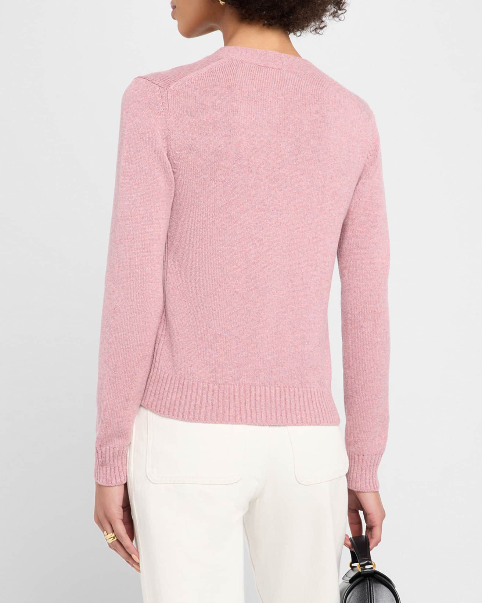 Loro Pianaピンク カーディガン・アンサンブル 40 Loro Piana Parksville Baby Cashmere V-Neck Cardigan | Neiman Marcus