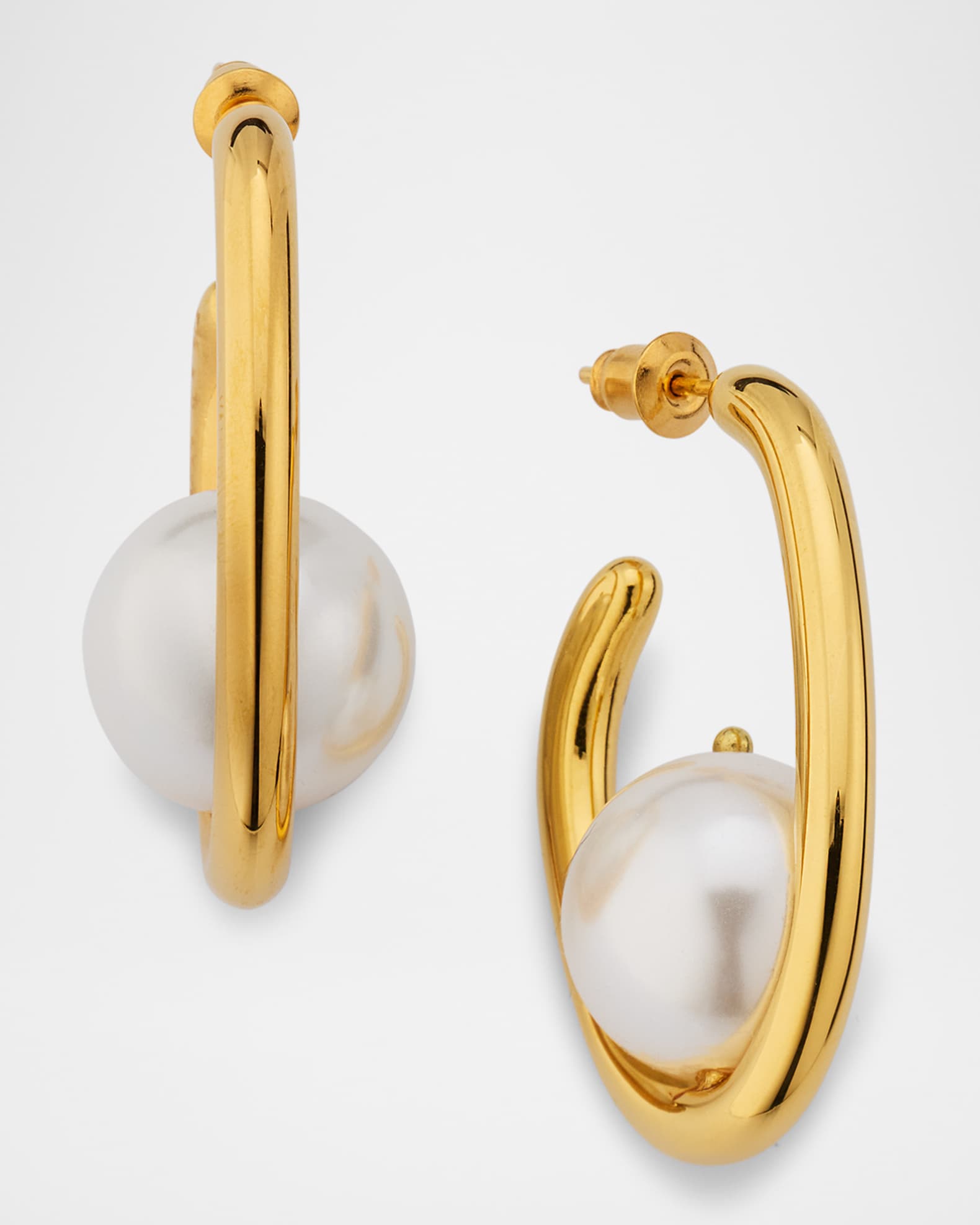 O-Shaped Pearly Earrings 0
