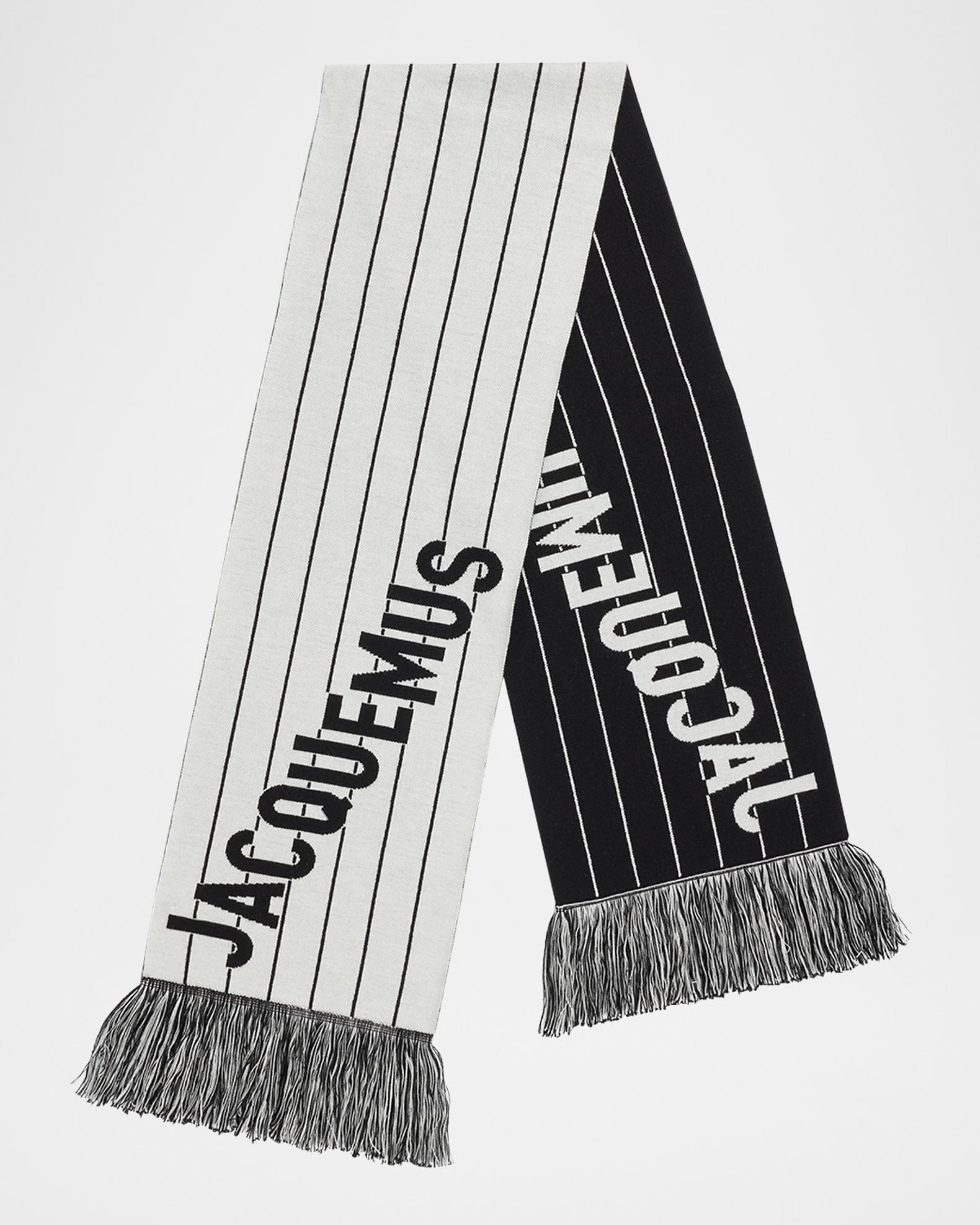 Jacquemus The Liga Striped Knit Scarf | Neiman Marcus