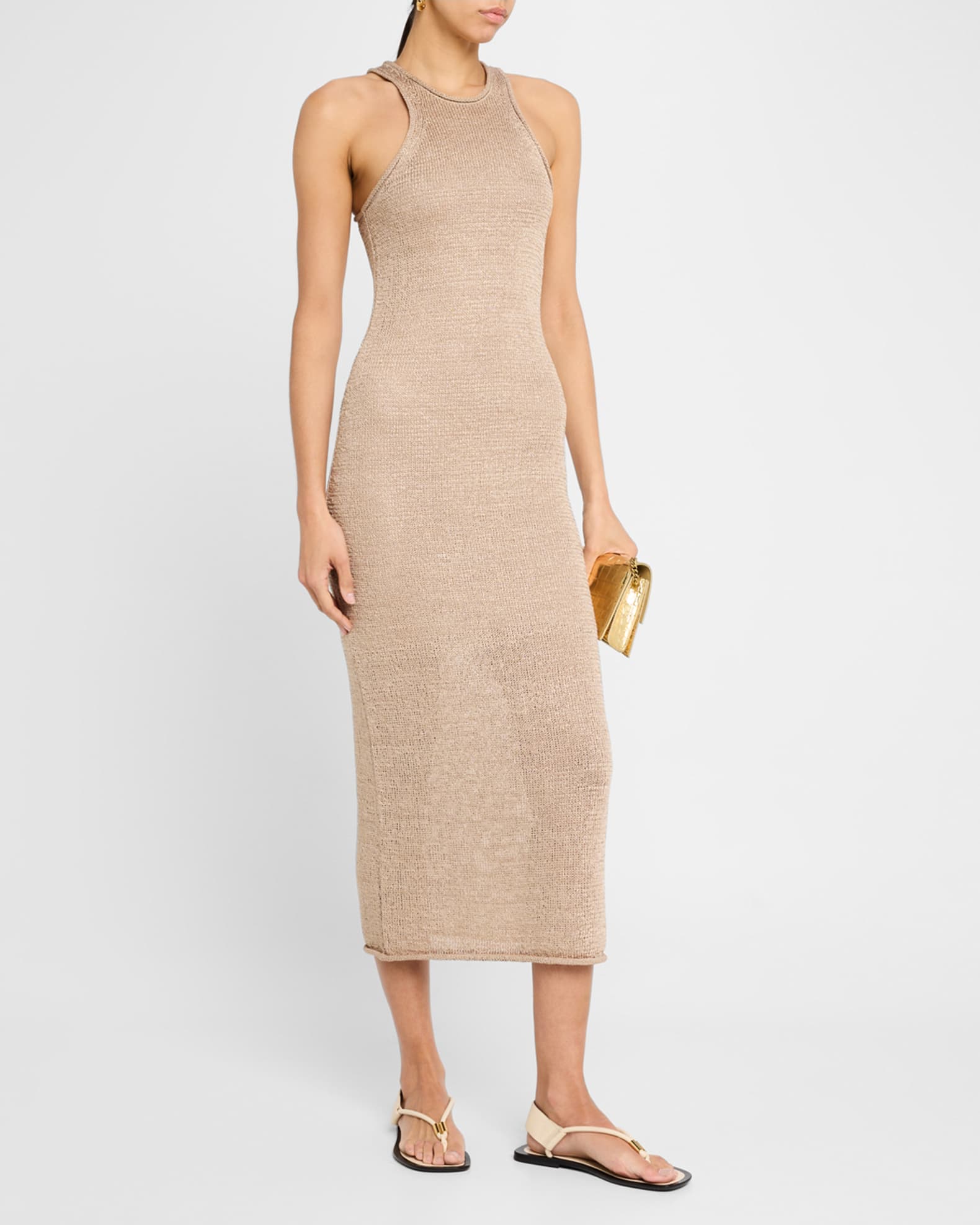 A.L.C. Raye Knit Racerback Midi Dress | Neiman Marcus