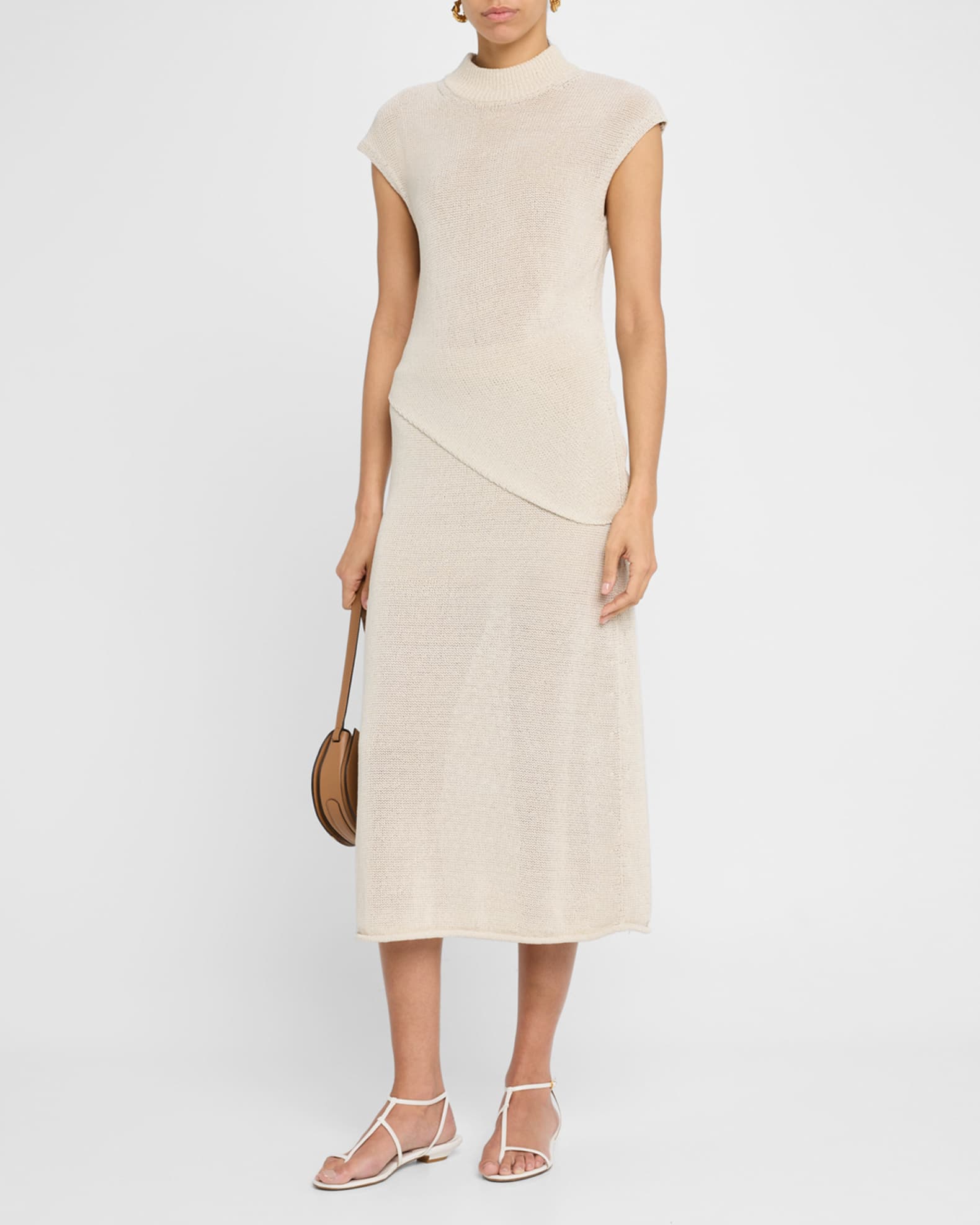 Edith Asymmetric Knit Top  1