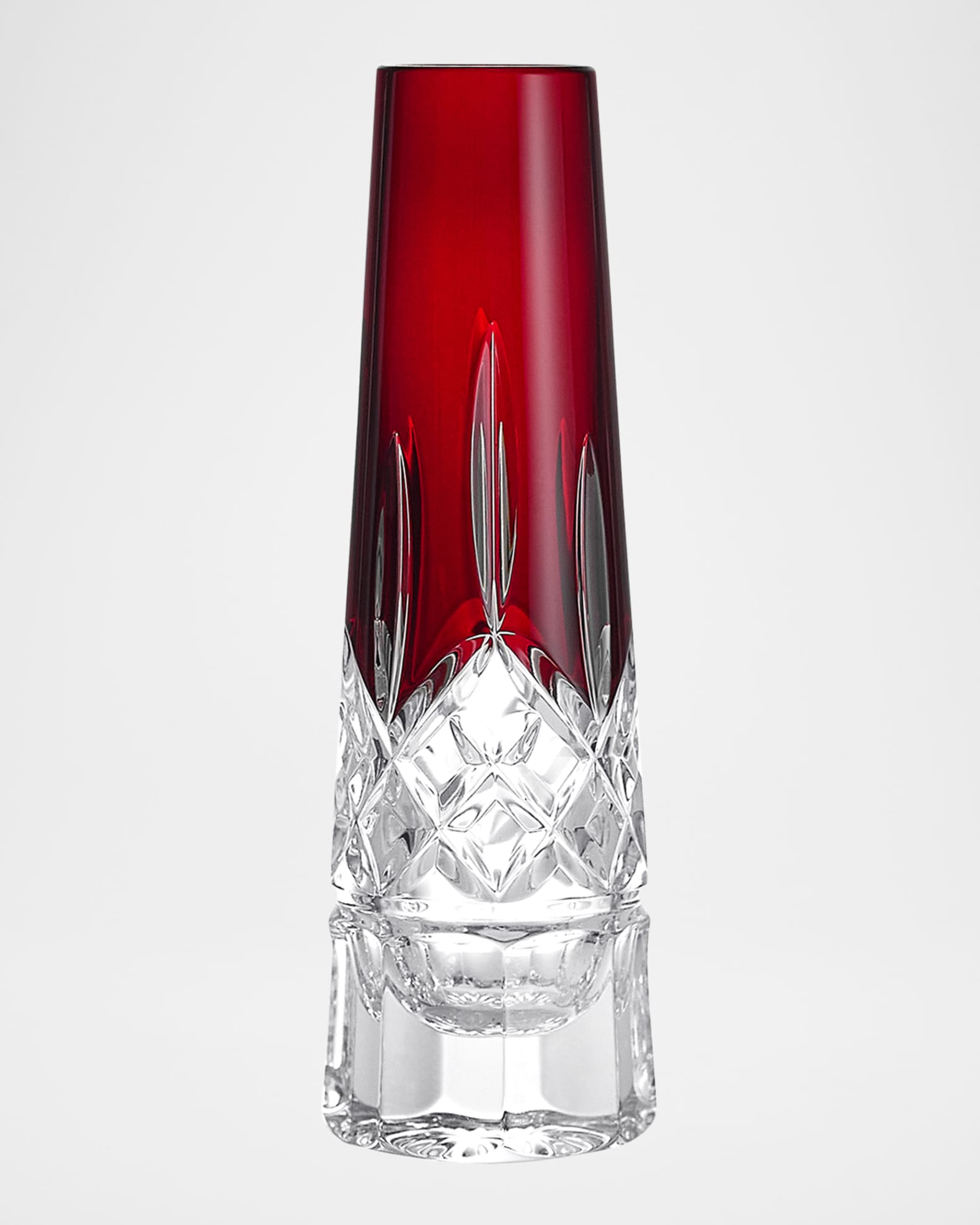 Lismore Red Bud Vase, 7" 0