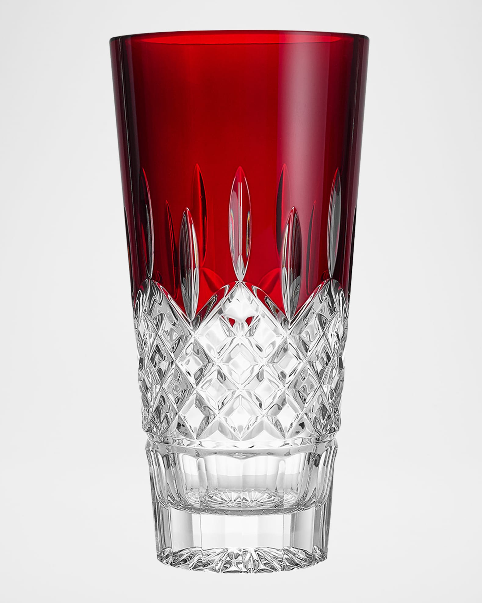 Lismore Red Vase, 10" 0