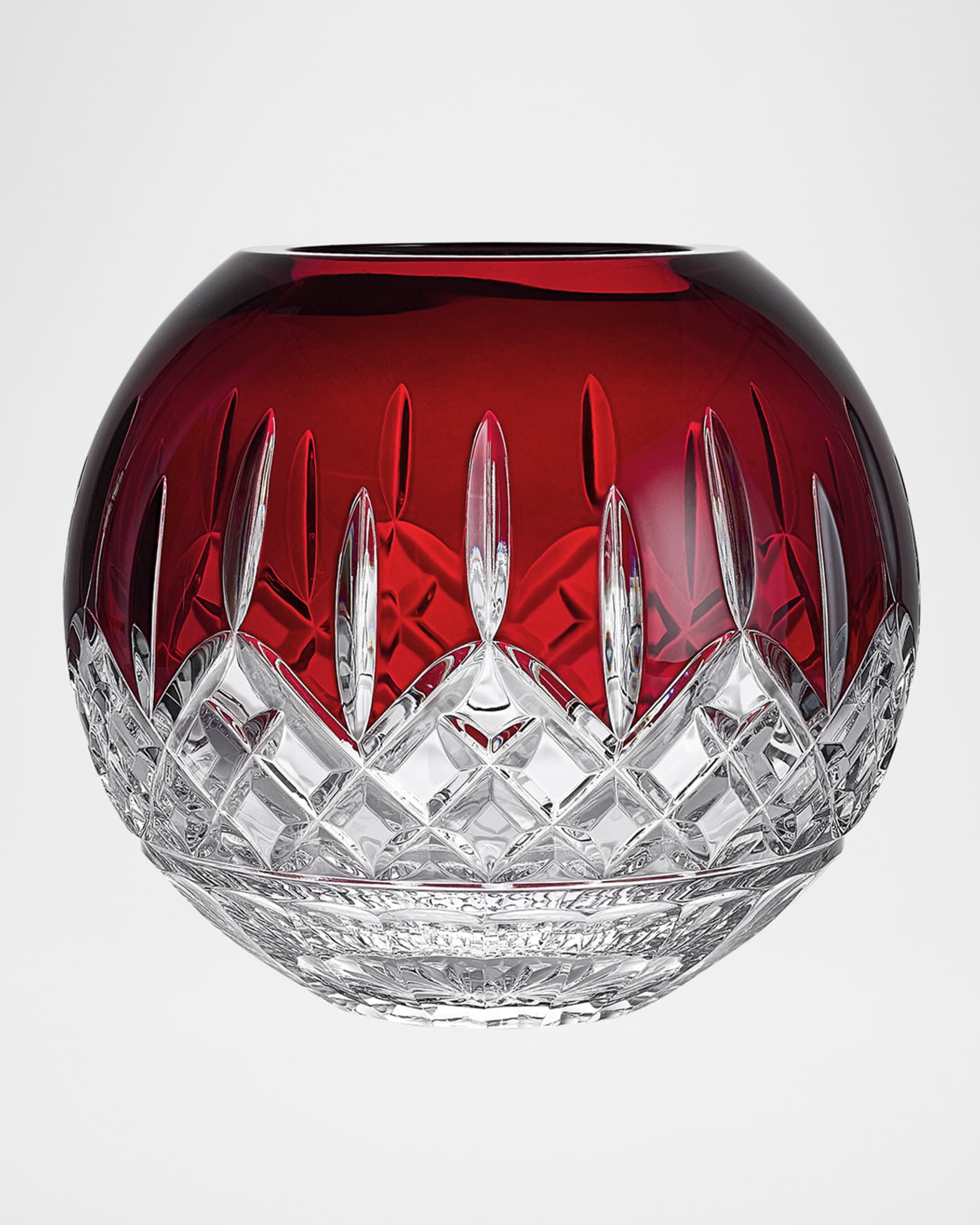 Lismore Red Rose Bowl, 8" 0