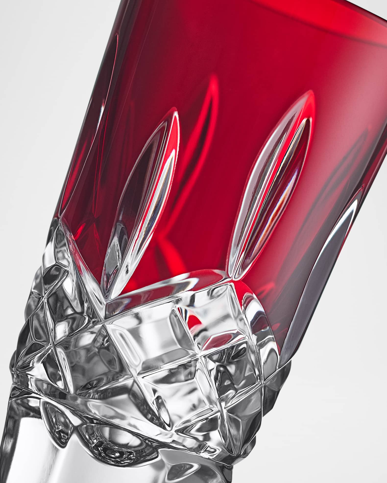 Lismore Red 1.5 oz. Shot Glasses, Set of 4 1