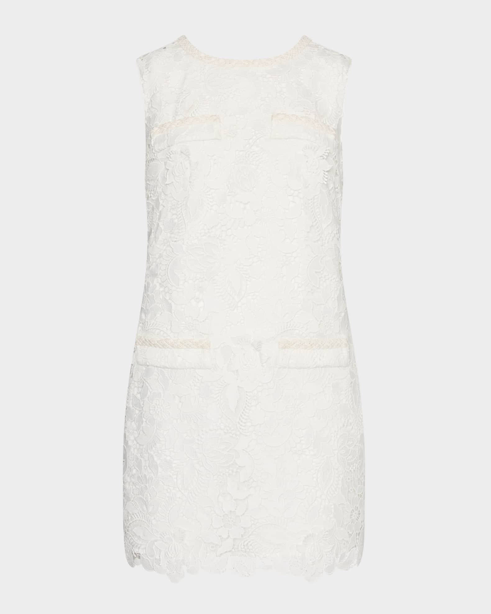 3D Garden Lace Mini Dress 0